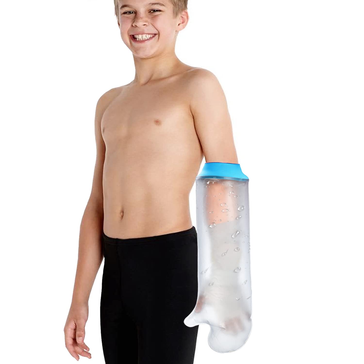 Cast Covers for Shower Arm Kids Waterproof Bath Soft comfortable Watertight seal to Keep Wounds Dry,Child Bandage Protector Covers Broken Hand,Wrist, Finger,Elbow,Fit Arm Circumference 6.3" to14.9"