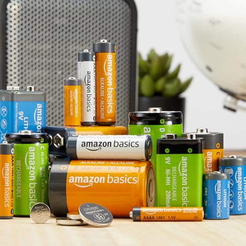 Basics 24-Pack D Cell Alkaline All-Purpose Batteries, 1.5 Volt, 5-Year Shelf Life