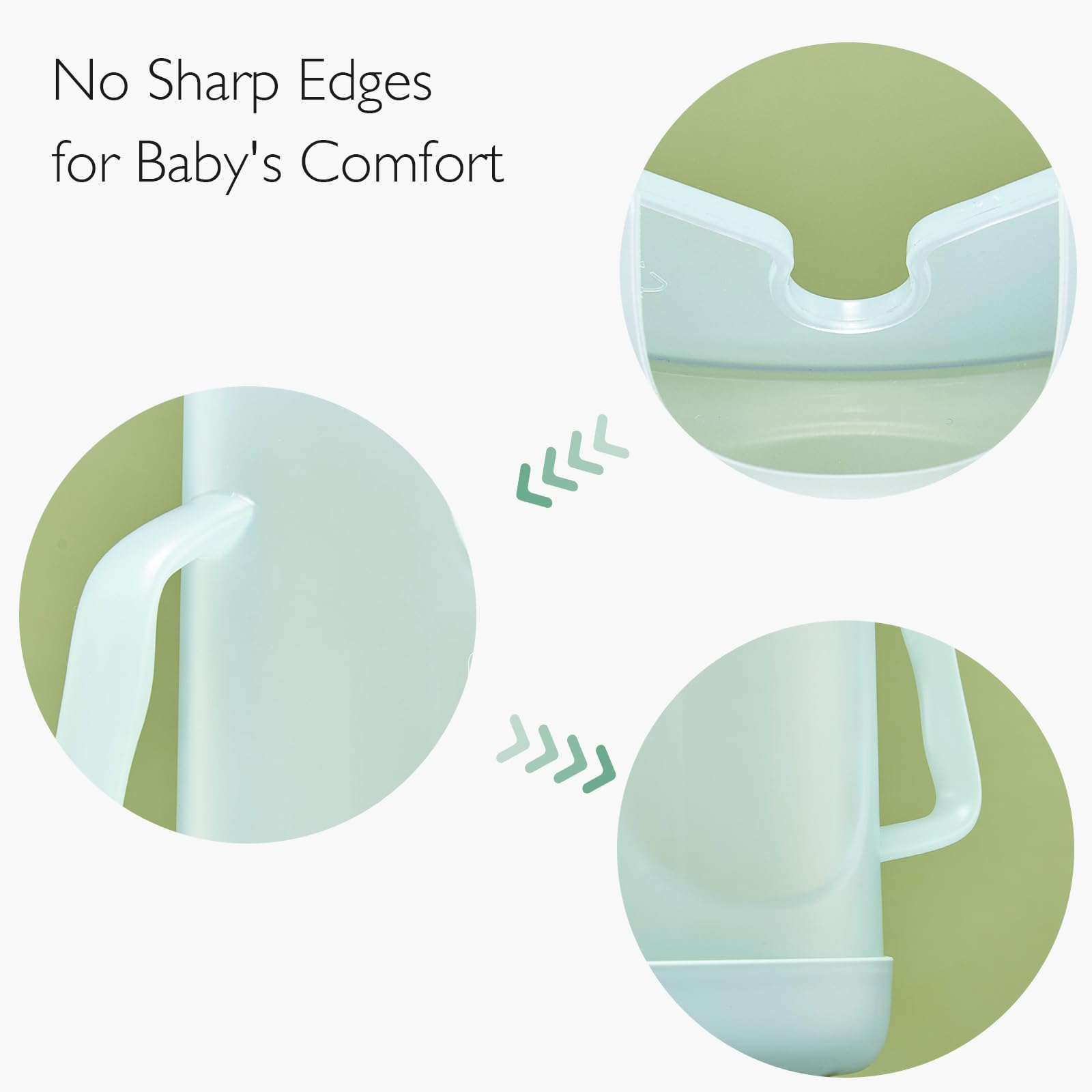 Momcozy Squeeze Pouch Holder for Food Pouches and Drink Boxes, Baby Pouch Holder Allows Baby to Self-Feed and Avoid Messes, Baby Food Pouch Holder Handle is Easy to Grip, Comfortable, Green