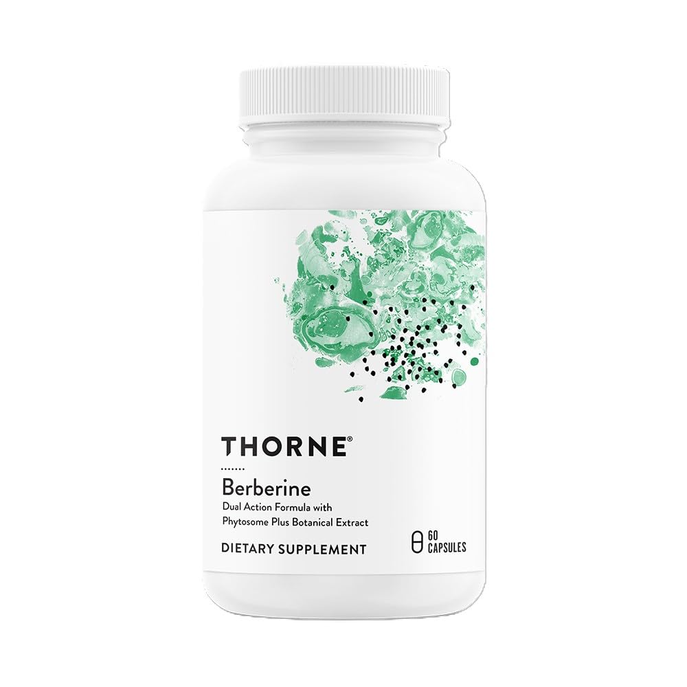 THORNE - Berberine - Dual Action Formula with Phytosome Plus Botanical Extract - Support Heart Health, Immune System, Healthy GI, Cholesterol* - Gluten-Free, Dairy-Free - 60 Capsules - 30 Servings