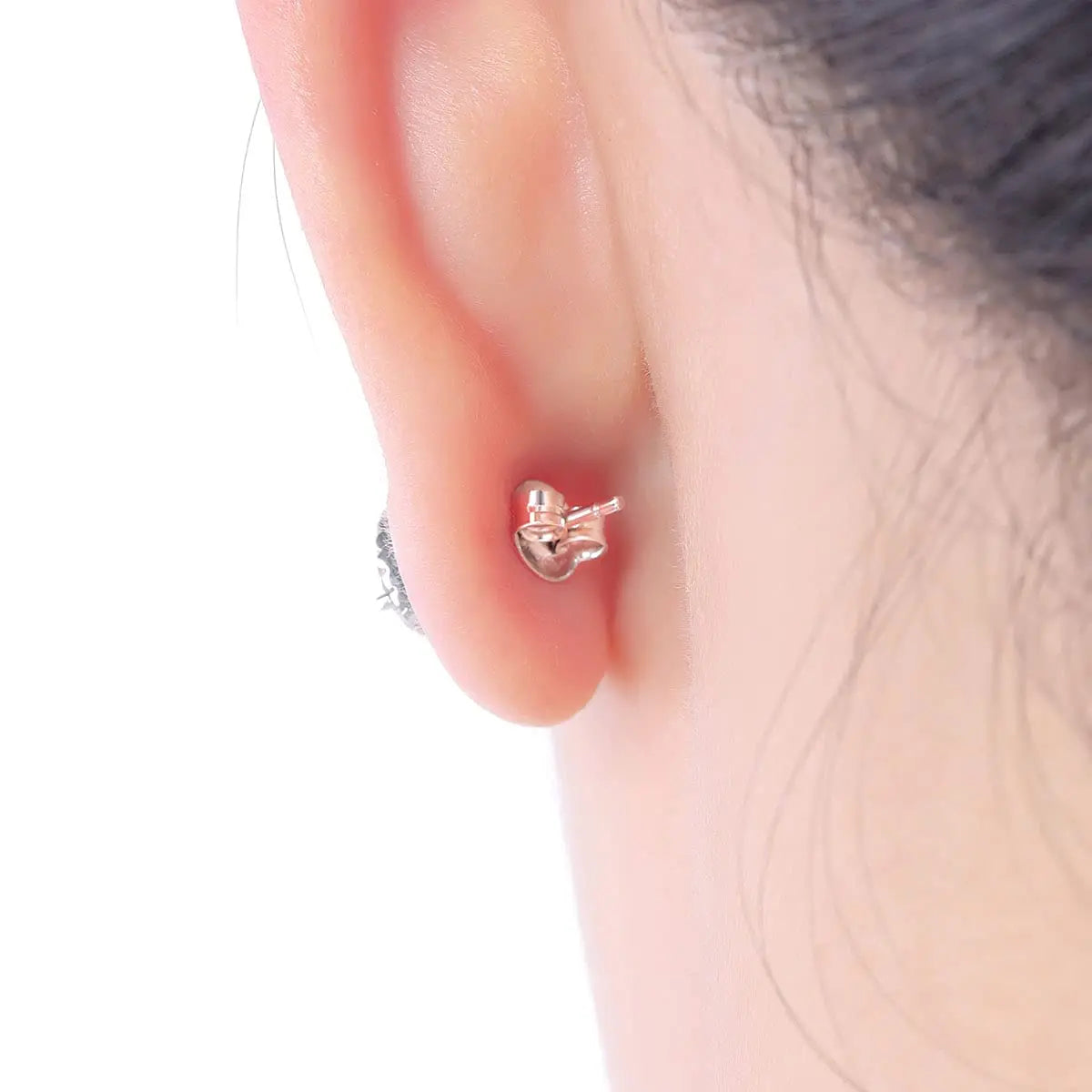 12PCS Real 925 Silver Earring Backs Replacements, 18K White Gold Plated Hypoallergenic , Secure Ear Locking for Stud Nut for Posts, 6mm