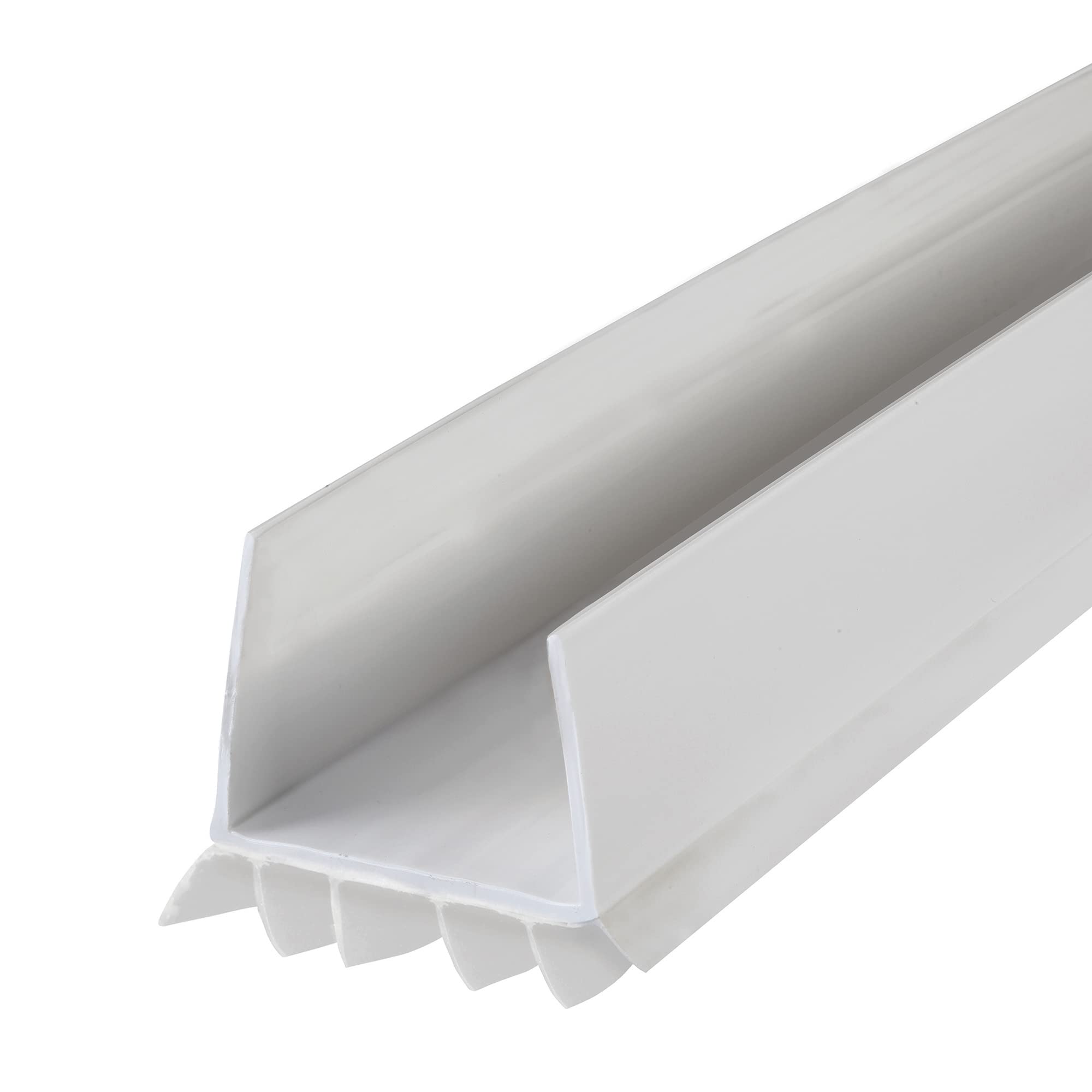 M-D Building Products 43336 Vinyl Cinch U-Form aufschiebbare Untertürdichtung, einfach zu installieren, energiesparend, wetterfeste Dichtung für Türen, effektiver Zugluftstopper, ideal für Zuhause (36 Zoll, Weiß)