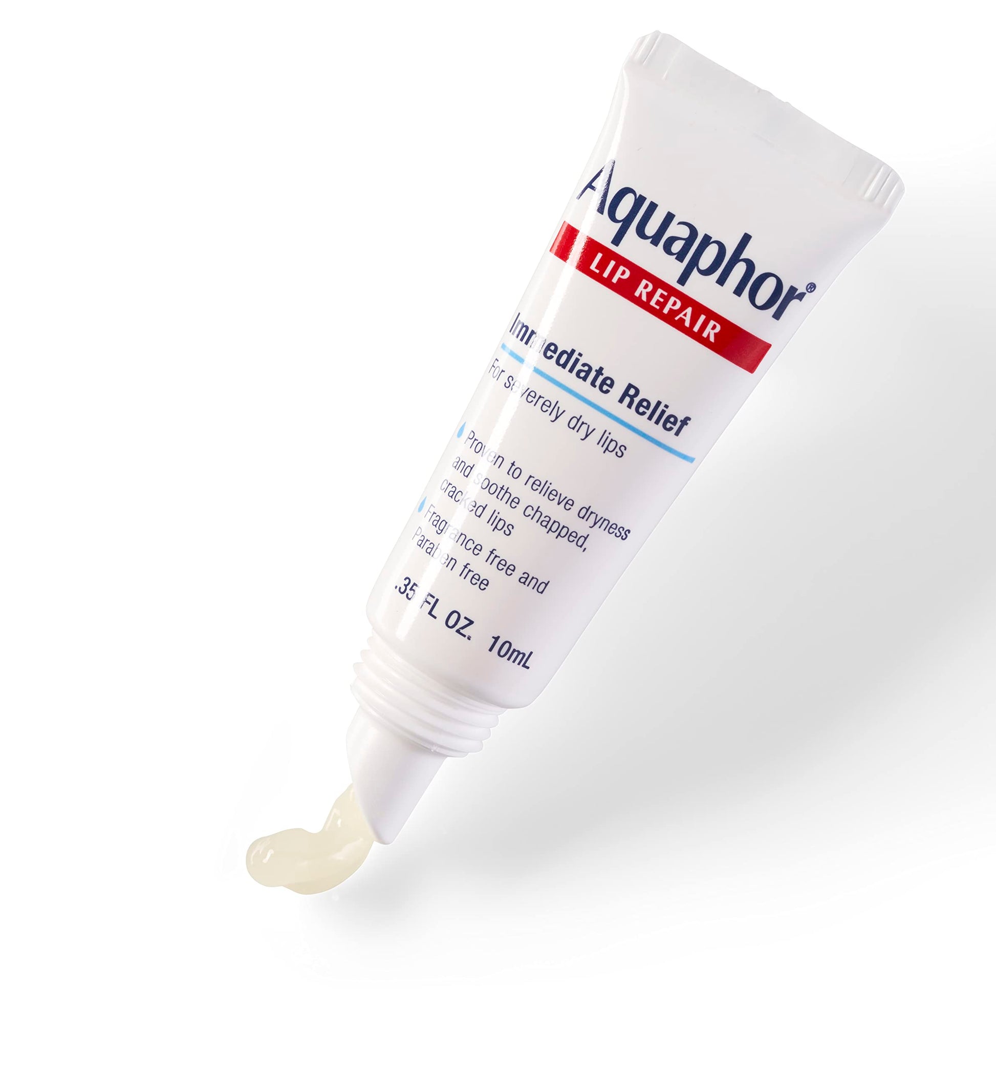 Aquaphor Lip Repair Ointment, Moisturizing Lip Balm Pack, Relieves Dryness, 0.35 Tube, Pack of 2