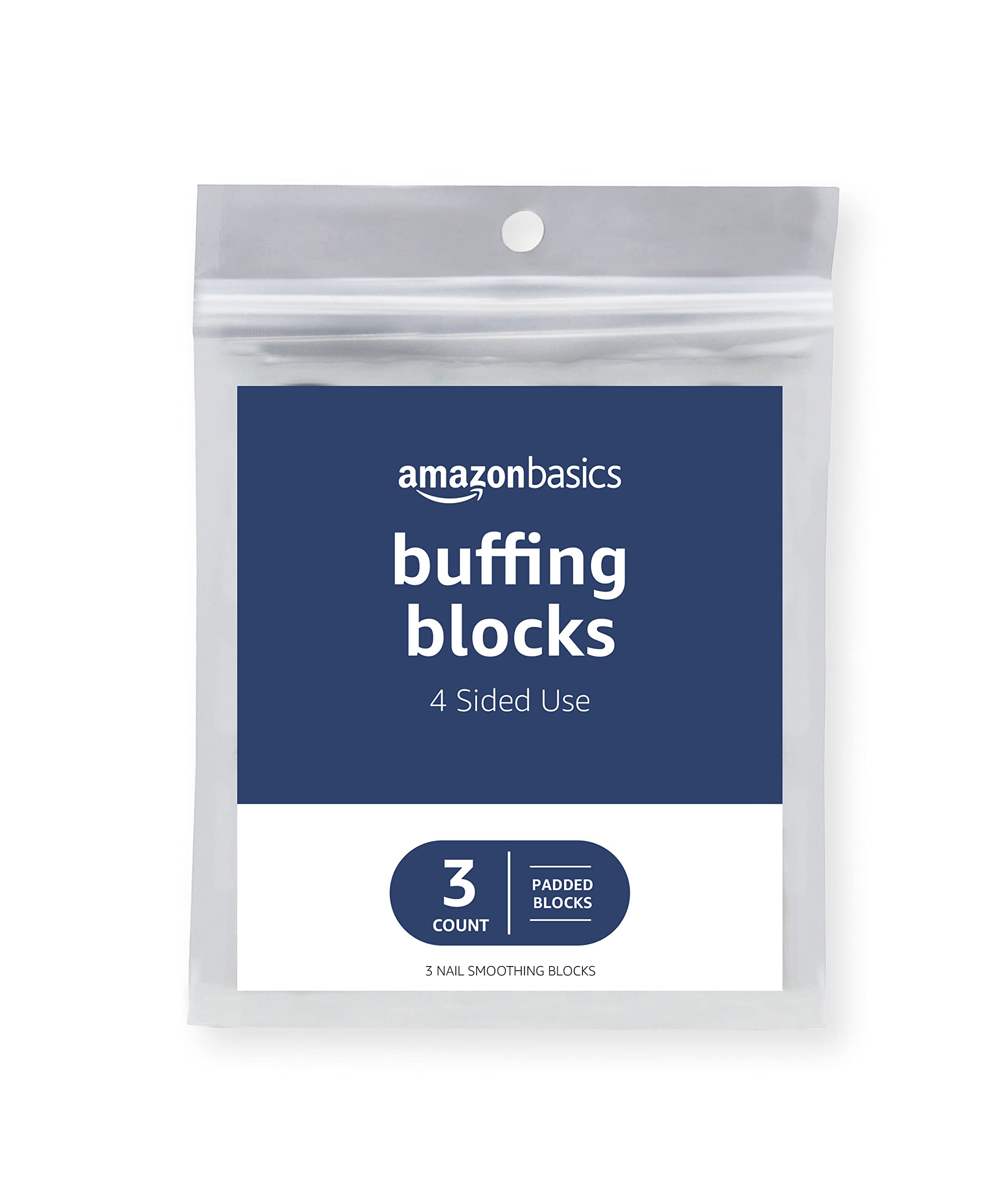 Amazon Basics 4-Wege Polierblock, 3er-Pack, Schwarz/Weiß
