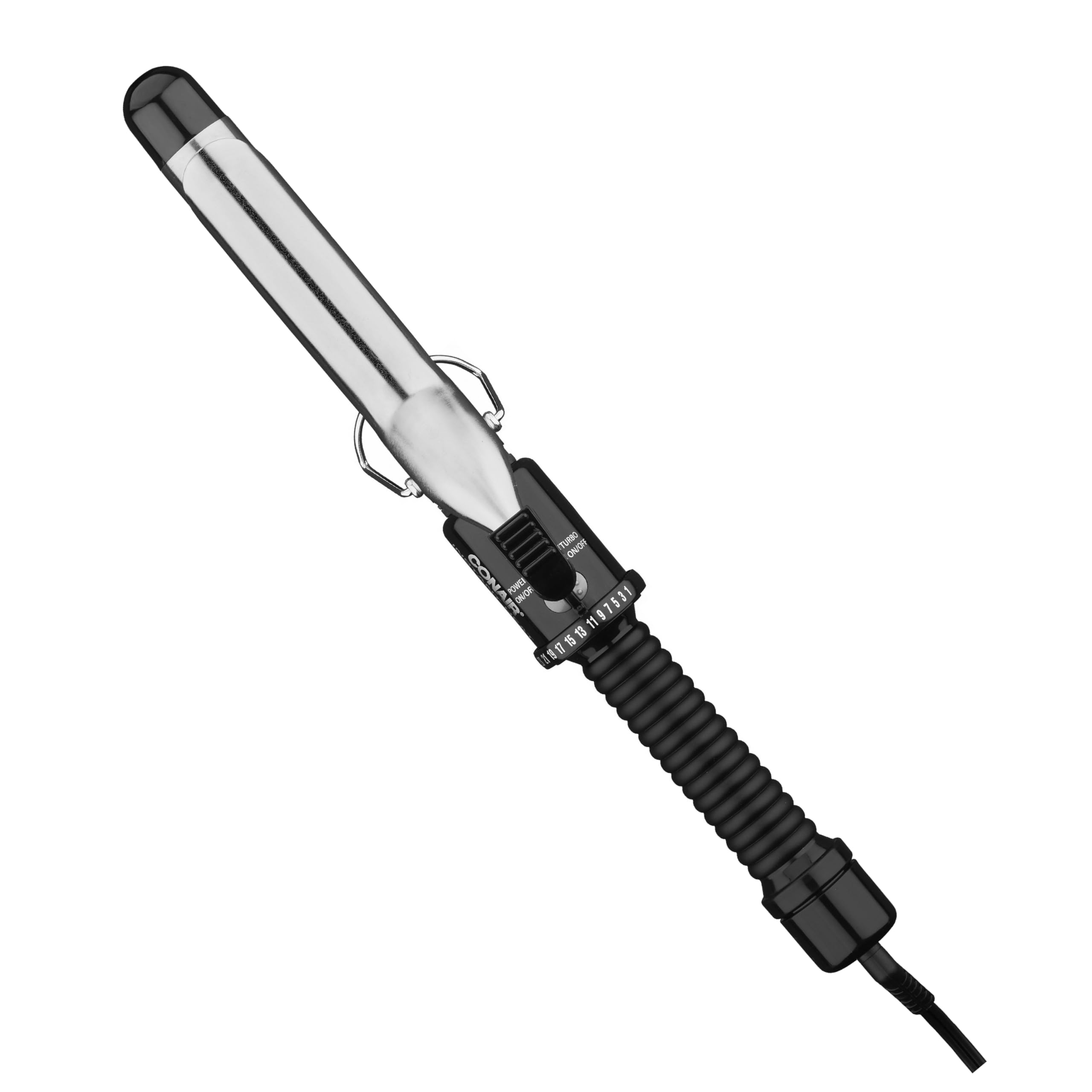 Conair Instant Heat 1-Inch Curling Iron, 1-Inch Barrel Produces Classic Curls, Hair Curler for Short, Medium, and Long Hair, 25 Heat Setting Curling Iron, Black