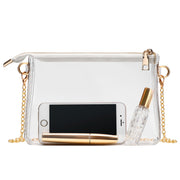 BS-VOG Clear Purse for Women - Stadium Approved Small Crossbody Bag with Zipper, Clear Stadium Bag for Concerts Sports