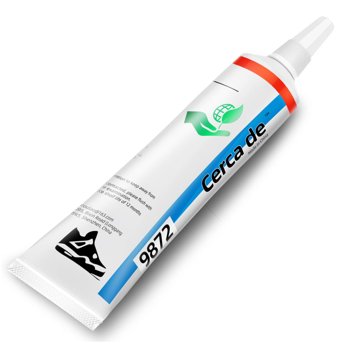 Cerca de Shoe Glue Heavy Duty,Shoe Sole Repair Adhesive,Clear, Waterproof, high Strength, Strong Shoe Glue for Sneakers, Leather Shoes, Hiking Shoes, Boots, Sandals, 60ml.