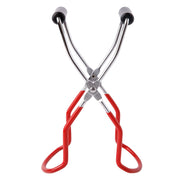 Eeoyu Canning Jar Lifter Tongs Stainless Steel Jar Lifter with Grip Handle for Home Kitchen (Red)