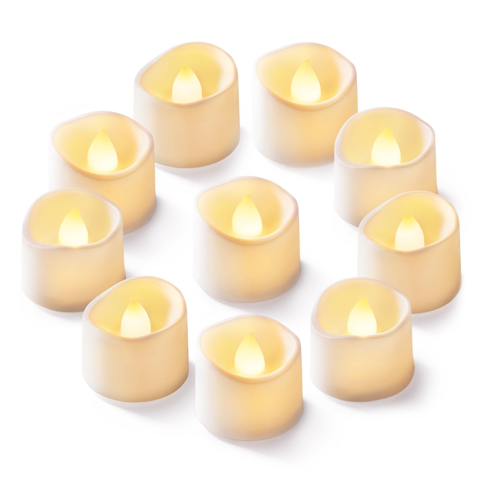 Homemory 24 flackernde flammenlose Kerzen batteriebetrieben, 200+ Stunden gefälschte elektrische LED-Teelichter für Votive, Tischdekorationen, Hochzeit, Jahrestag, Halloween, Weihnachten