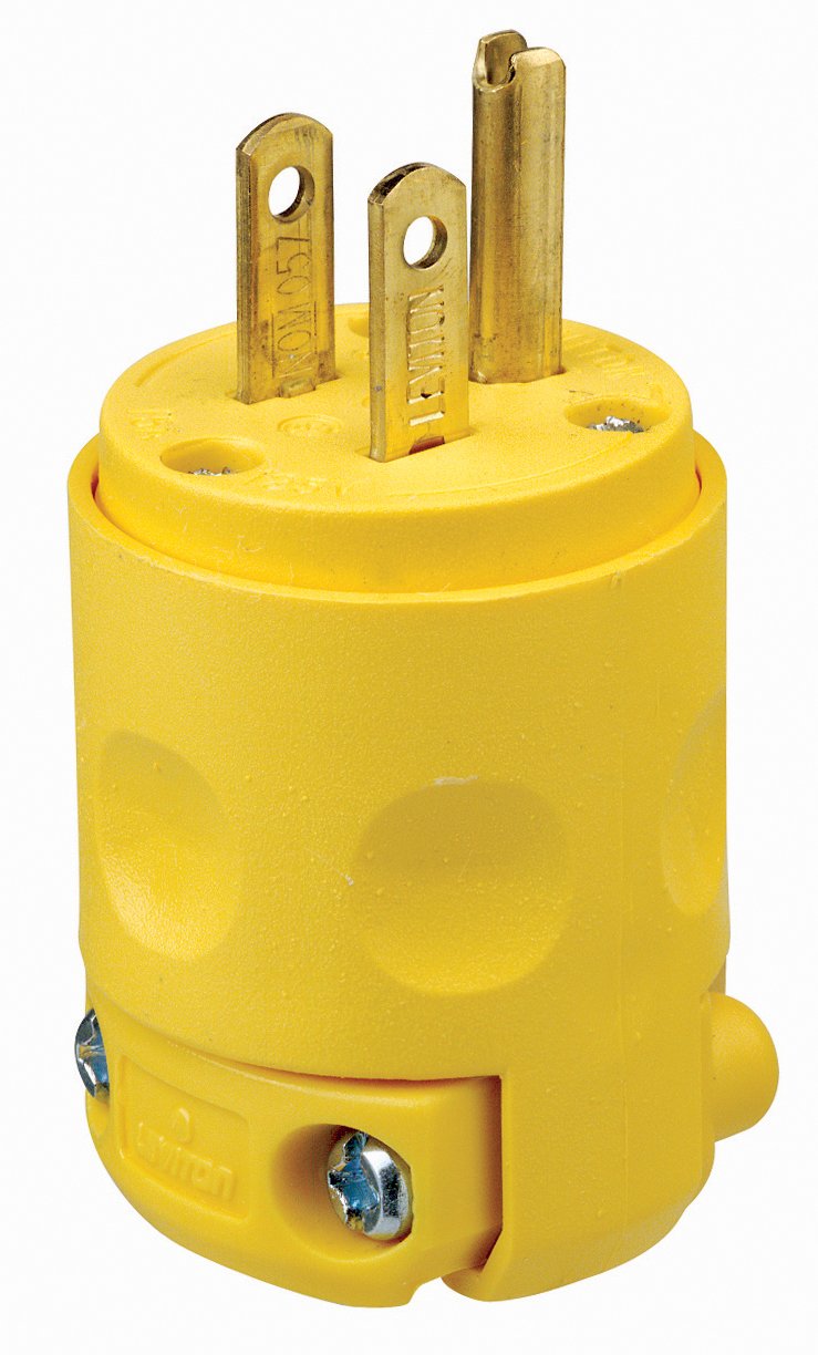 Leviton 15 Amp, 125 Volt, Schutzkontaktstecker, 515PV, Gelb