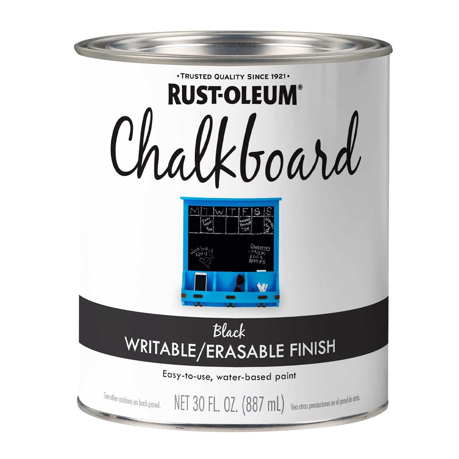 Rust-Oleum 206540 Tafellack zum Streichen, 887 ml, Schwarz