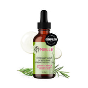 Mielle Organics Rosemary & Mint Hair Oil, Split Ends & Dry Scalp Treatment - Made with Biotin & Essential Oils for Strengthening, Soothing, Moisturizing & Encouraging Longer, Healthier Hair (2 Fl Oz)