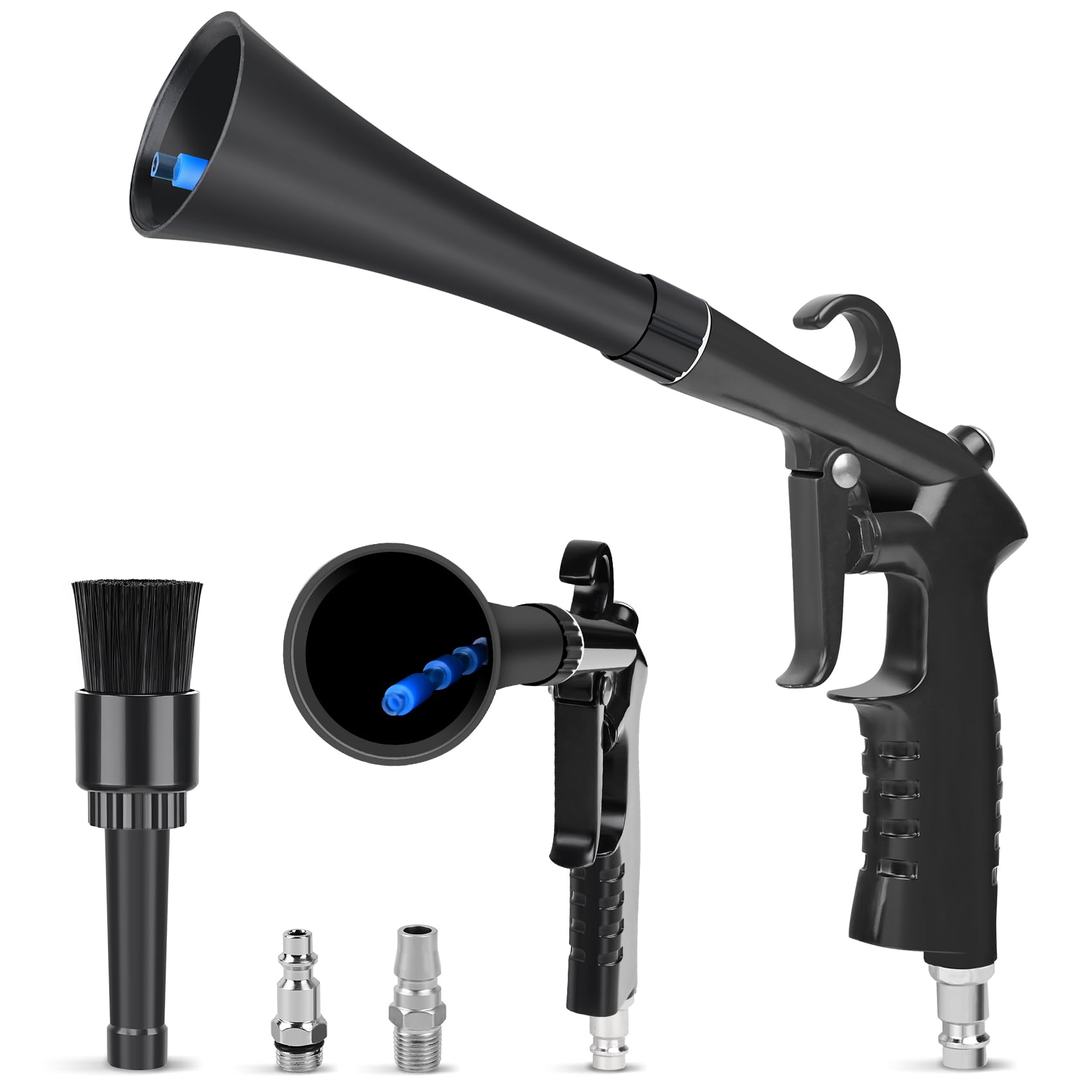 Car Cleaning Gun Detailing Interior Dryer Air Blow Gun, High Pressure Blower Gun, Car Detailing Kit Interior Cleaner, Car Detailing Tools for Car Quickly Blasts Dirt and Dust Works with Air
