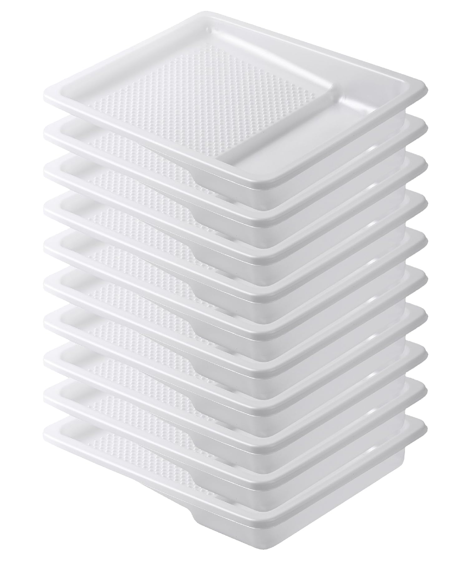 Bates- Farbrollerschale, 9 Zoll, 10 Stück, Farbrollerwanne, Einweg-Farbwannen aus Kunststoff, Farbschalen, Malerzubehör für Hausanstrich, Rollerschale