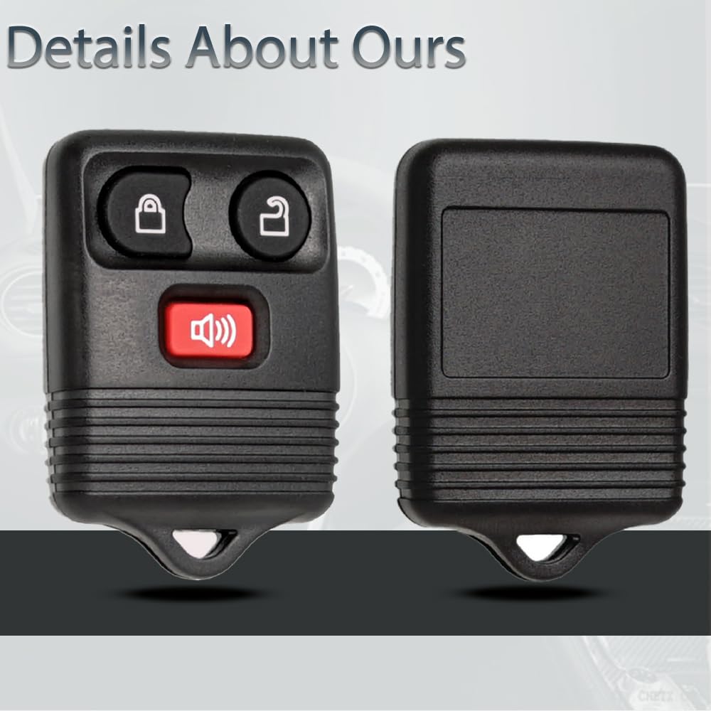 SUPALAND Key Fob Keyless Entry Fits for Ford F150 F250 F350 Explorer Expedition 1998-2016 / Ranger Escape Edge E150 Freestar / Lincoln Navigator Mazda 3 Button Remote Control Replacement CWTWB1U345
