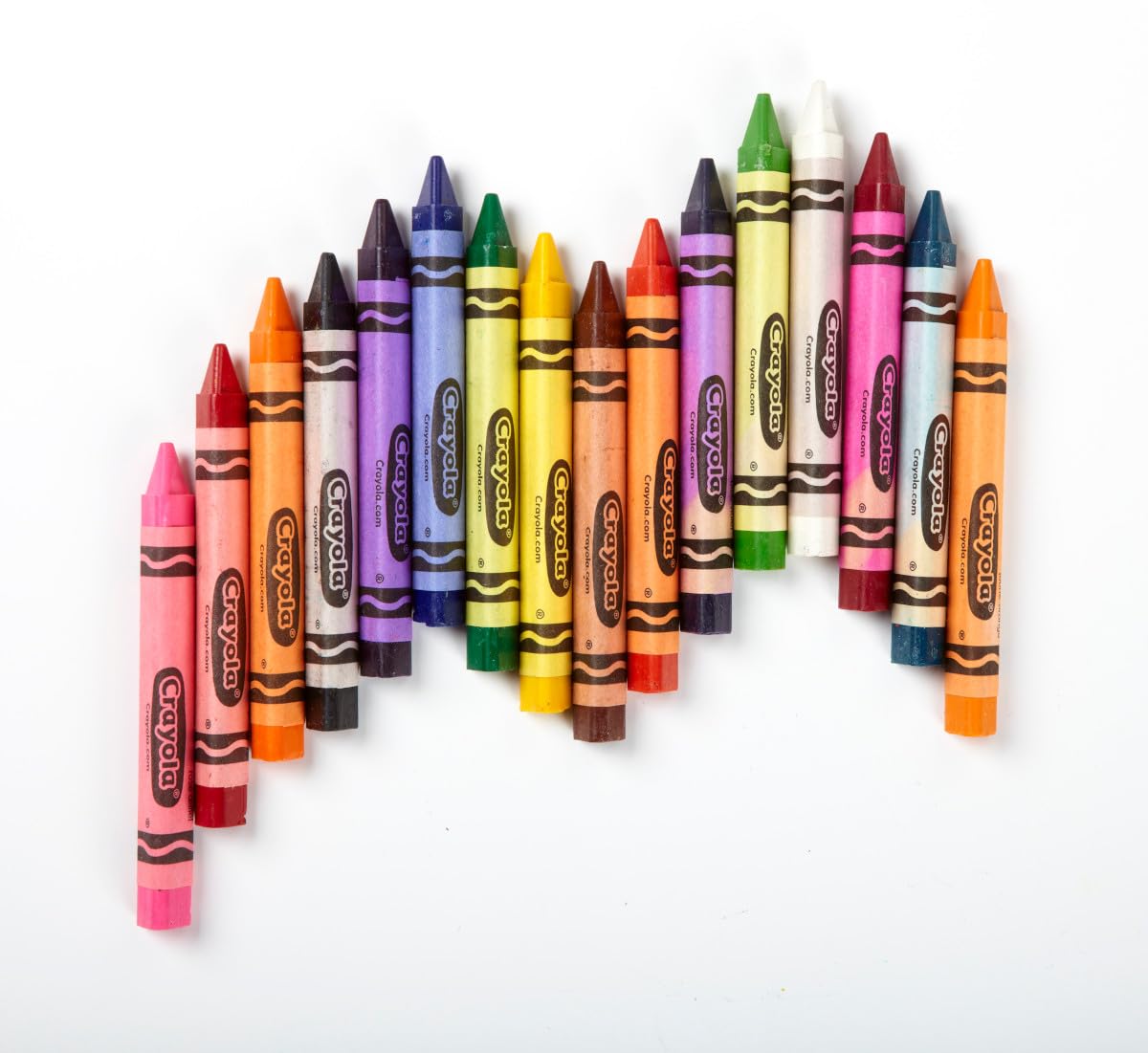 Crayola Triangular Crayon Classpack (256ct), 16 Assorted Toddler Crayons, Anti Roll, Bulk Back to School Essentials, Preschool Teacher Classroom Must Haves