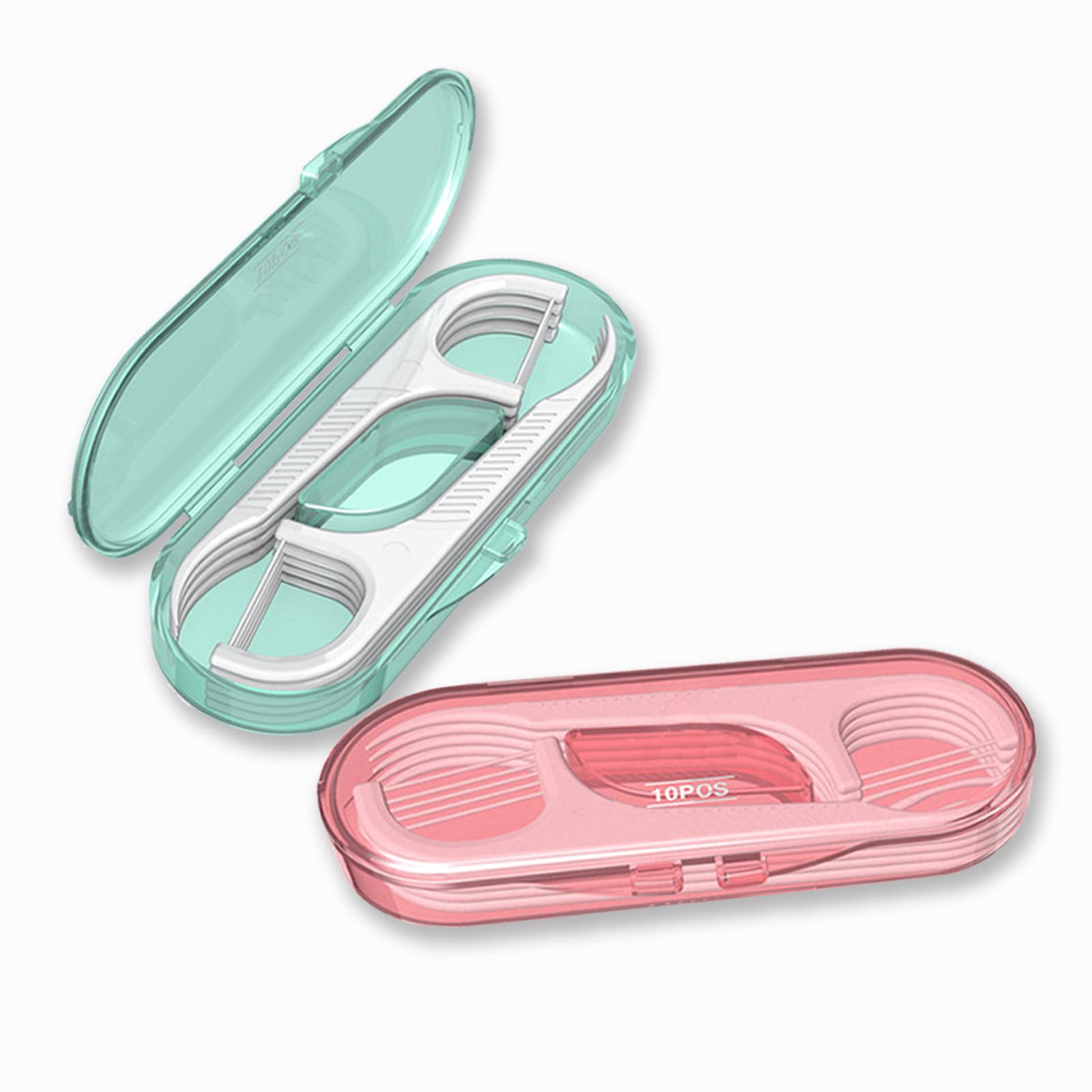 أداة توزيع خيط تنظيف الأسنان Setaria Viridis Flosser Dispenser حافظة خيط الأسنان للسفر أعواد أسنان احترافية مع حافظة سفر خيط تنظيف فائق النعومة أدوات تنظيف الأسنان لتنظيف الأسنان