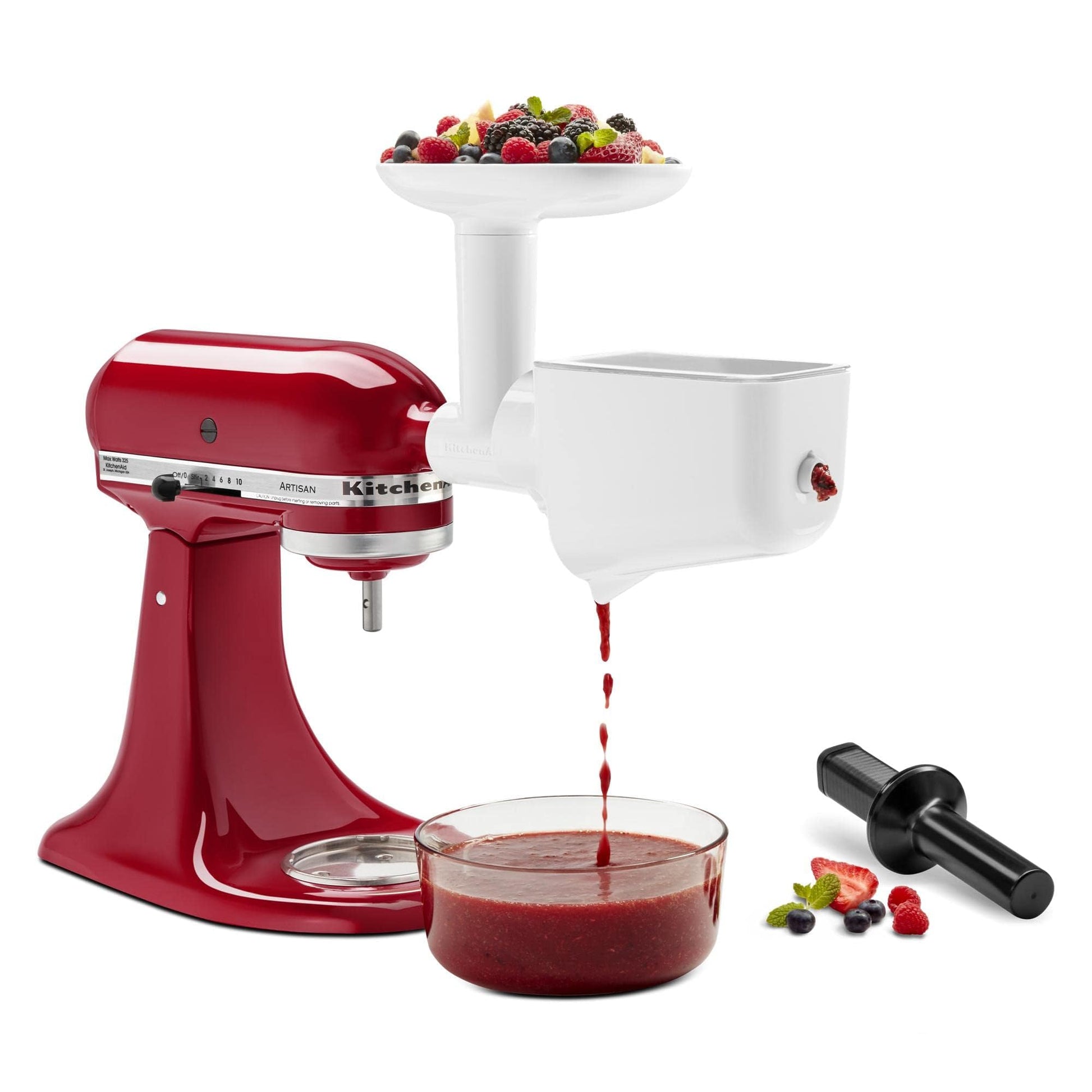 KitchenAid KSMFVSP Fruit and Vegetable Attachment Strainer, Plastic, White