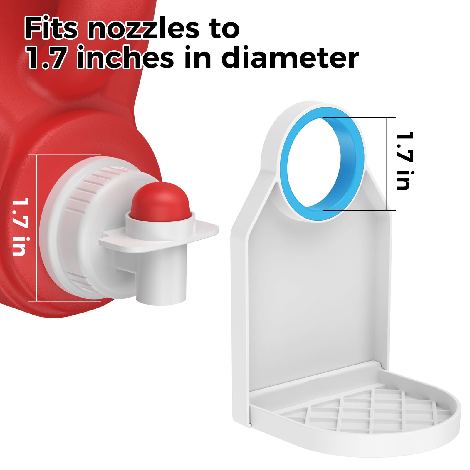 KMOUANTS Laundry Detergent dispenser Cup Holder,Nozzle Upgraded Labor-Saving Switch Easily No More runny or Messy Laundry Detergent, Laundry Cup Holder and drip Tray room organization and storage