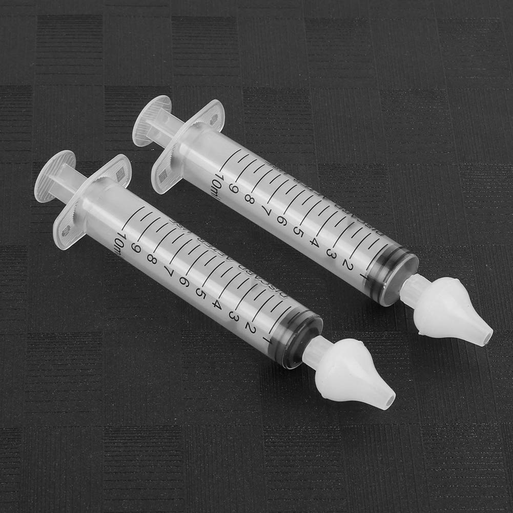 Syringe Nasal Irrigator, Professional Baby Nasal Irrigator Portable Infant Nose Cleaner Rinsing Device Fast All Natural Relief-Nasal Irrigation/Nasal Spray/Nasal Hygiene (2 pièces)