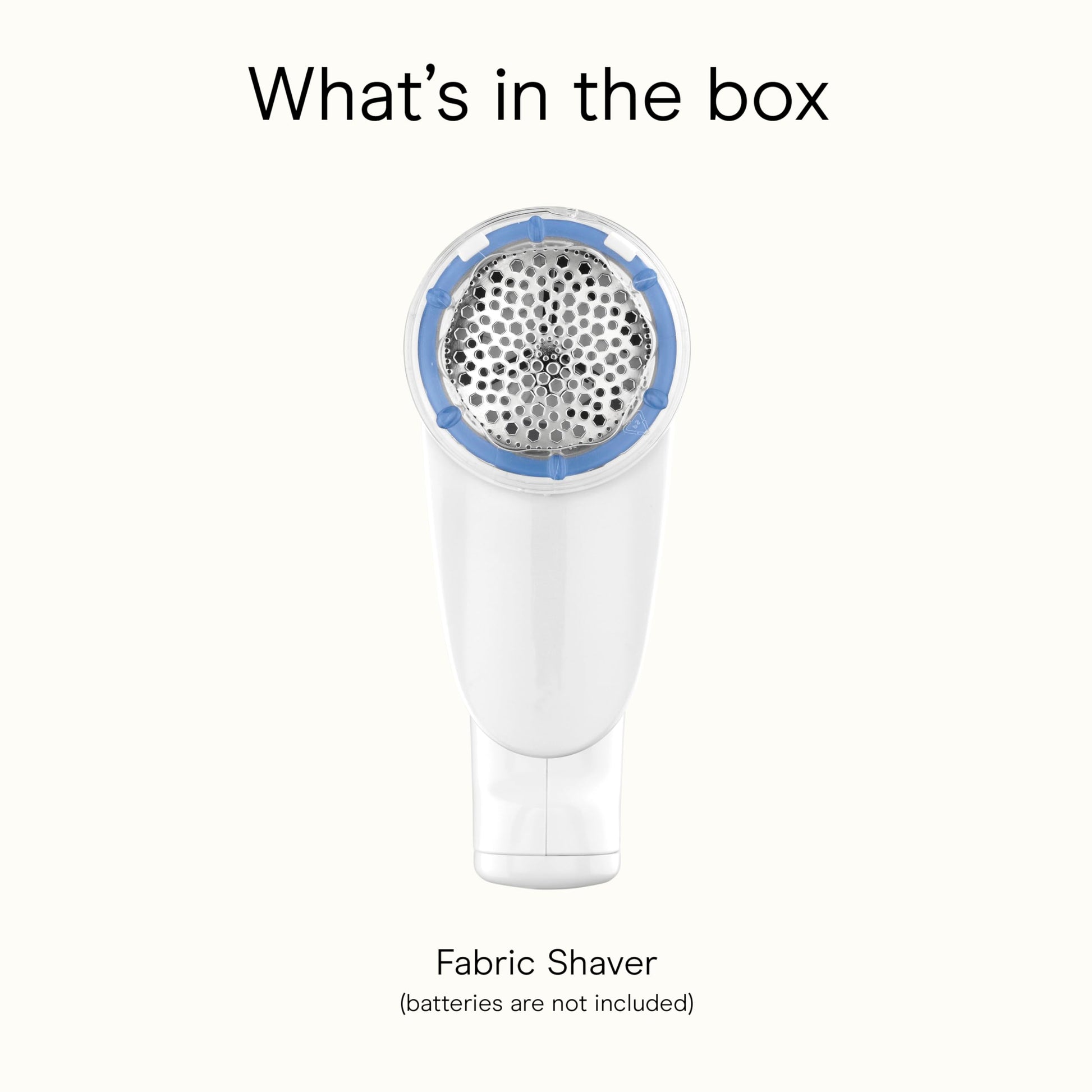 Conair Fabric Shaver and Lint Remover, Battery-Operated Portable Clothes Shaver with 3 Settings, Fuzz Remover for Sweaters, Clothing and Furniture, Large 2-Inch Shaving Head, White