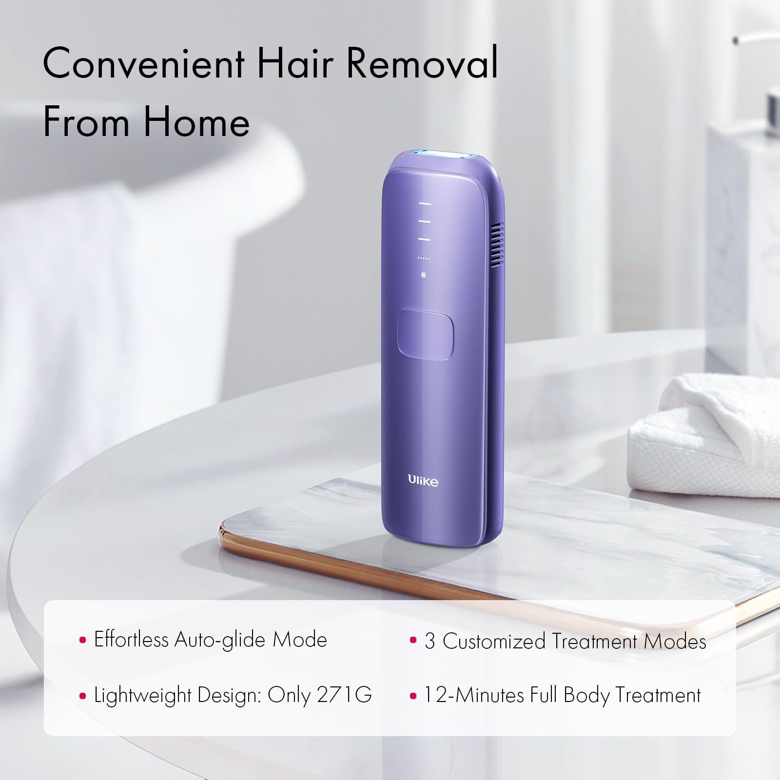 Ulike Laser Hair Removal for Women and Men, Air 3 Ice-Cooling IPL Device Hair Removal for Nearly Painless & Long-Lasting Results, 3 Modes & Auto Flashing for Fast Full Body Hair Removal from Home