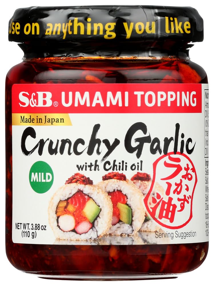 S&B Chiliöl mit knusprigem Knoblauch 110g (2er Pack)