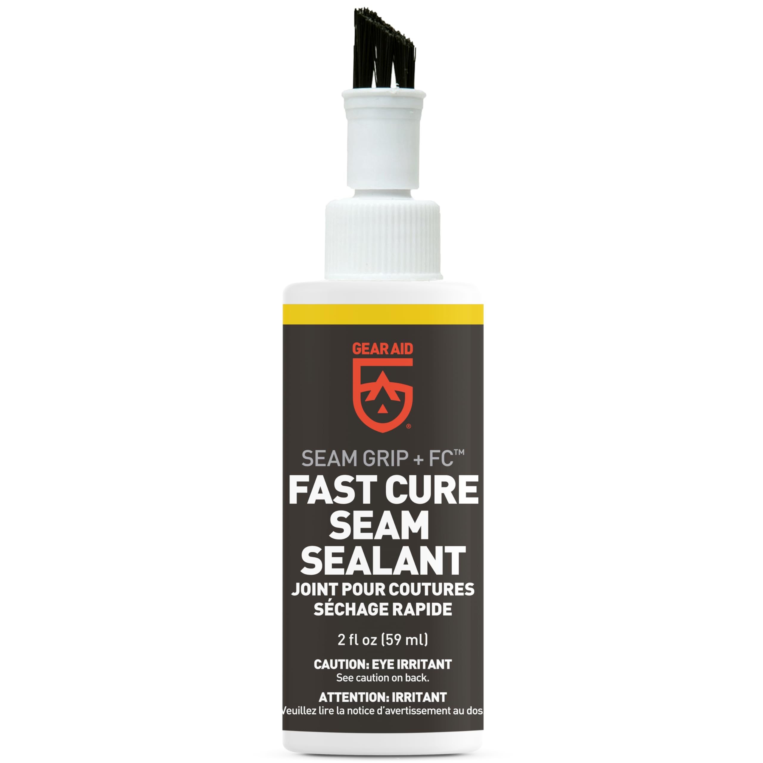 GEAR AID Seam Grip FC schnellhärtende Nahtversiegelung zum Abdichten von Nähten an Zelten, Regenschutzplanen, Unterständen, Markisen, Planen und Faltzelten aus Nylon, Vinyl, klar, 59 ml