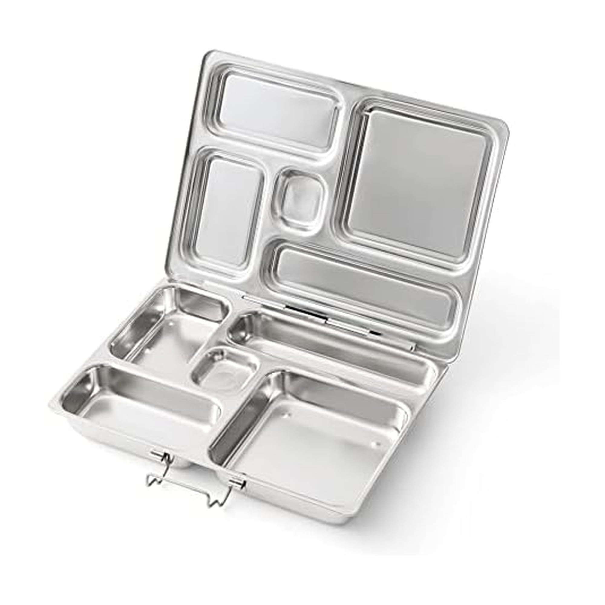 PlanetBox Rover Stainless Steel Bento Box Style Lunch Box for Kids with 5 Compartments - Durable, Dishwasher Safe & BPA-Free Food Container
