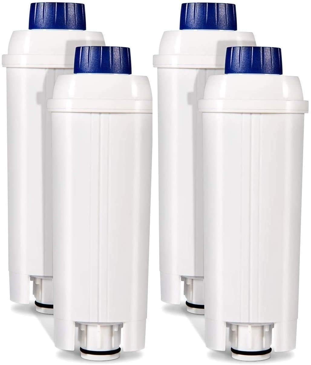 Ouxunus Kaffeemaschinenfilter Ersatz für DeLonghi Filter DLSC002, Wasserfilterkartuschen Aktivkohleenthärter, kompatibel mit ECAM, ESAM, ETAM, BCO, EC. (4er-Pack)