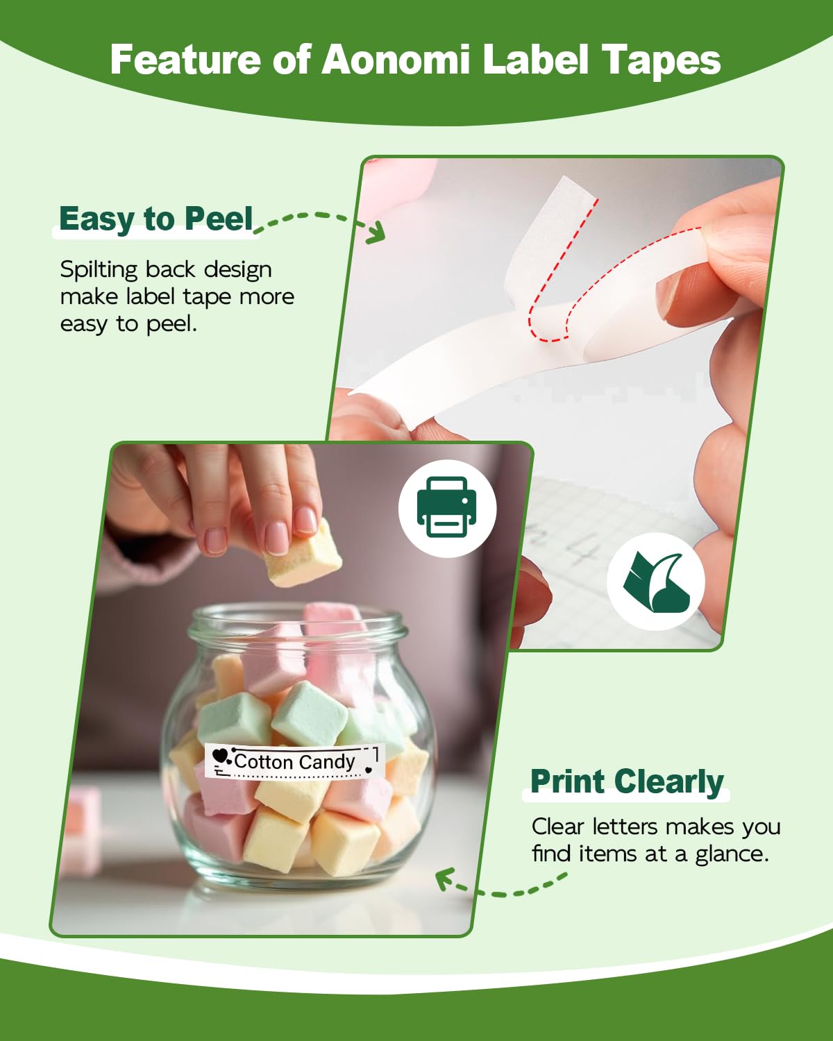 Aonomi Paper White Tape Replace for DYMO Label Maker Refills 91330, Compatible with Dymo Letratag Refills 1/2" x 13' for Dymo 200B LT 100H 100T Plus Labeler, 5-Pack