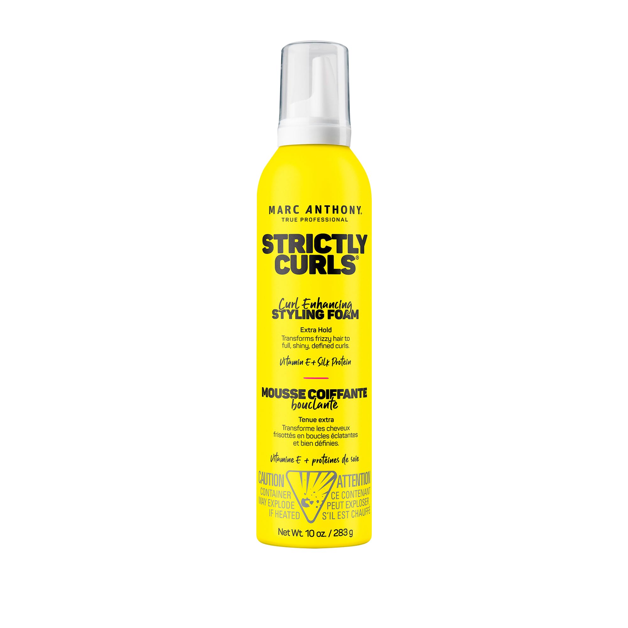 Marc Anthony Lockenverstärkender Styling-Schaum, extra starker Halt, Strictly Curls – Vitamin E & Seidenproteine verwandeln krauses Haar in volle, glänzende, definierte Locken – Sulfatfreies Anti-Frizz Styling Mousse Produkt