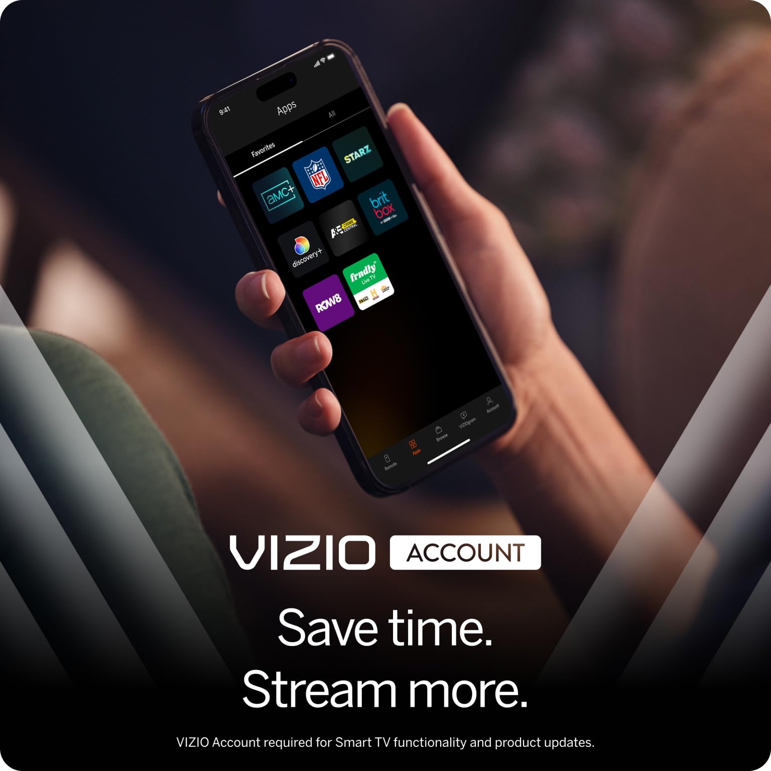 تلفزيون ذكي VIZIO بحجم 40 بوصة ودقة Full HD 1080p مع DTS Virtual:X، متوافق مع Alexa، ميزة Google Cast مدمجة، يدعم سماعات الرأس بتقنية البلوتوث (VFD40M-08 جديد)