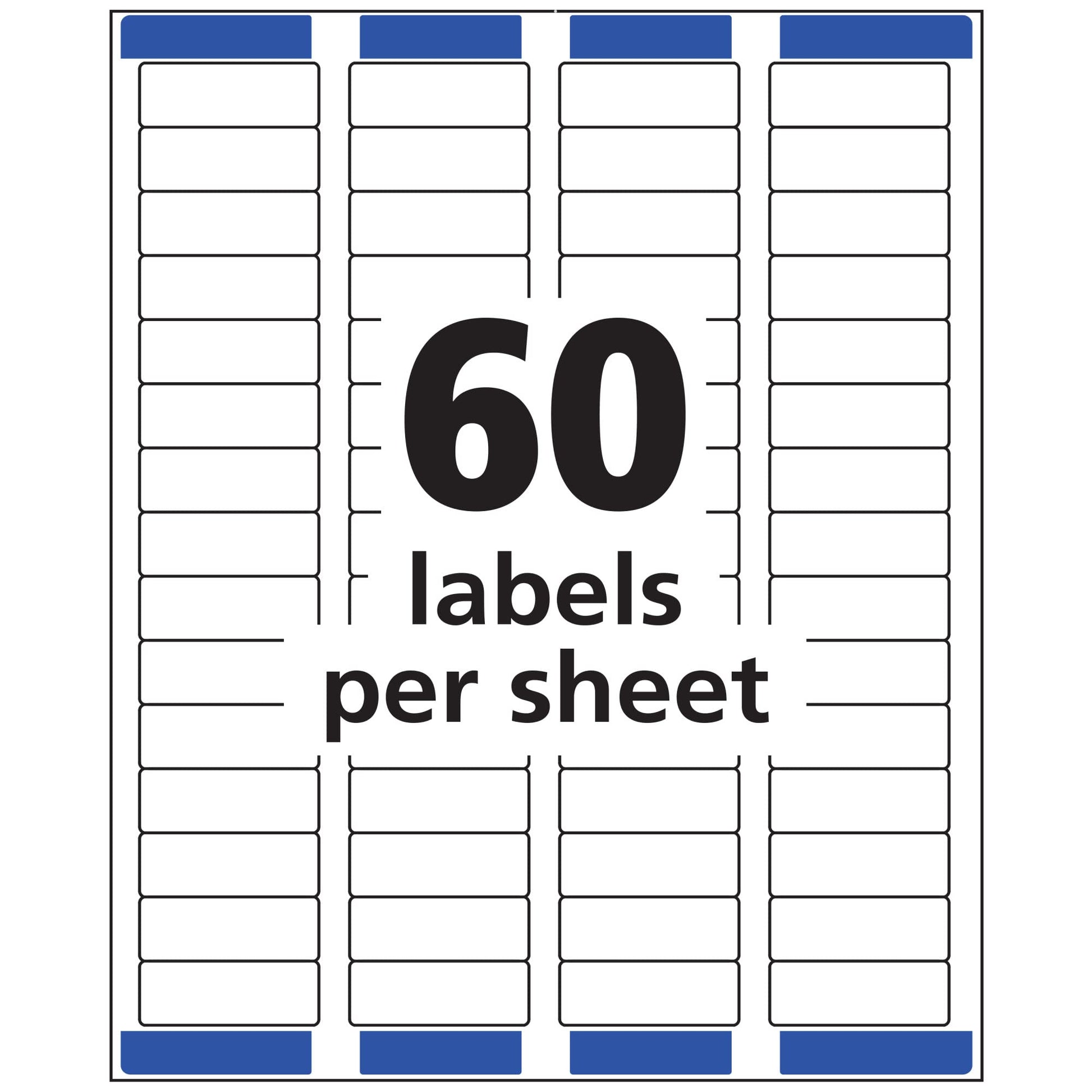 Avery Printable Return Address Labels with Sure Feed, 2/3" x 1-3/4", White, 600 Blank Mailing Labels (18294)