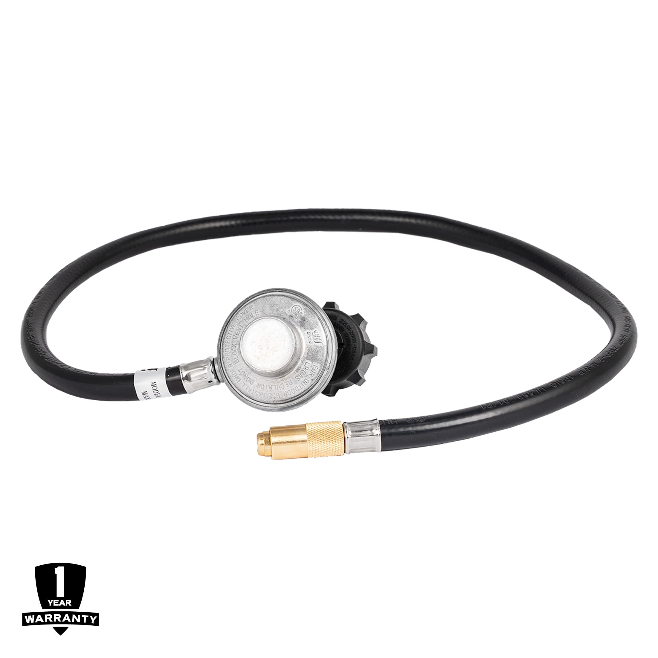 Blackstone 5471 Propane Adapter Hose & Regulator for 20 lb Tank, Gas Grill & Griddle - Weather Resistant & Corrosion Resistant - Extends Up To 3 Feet