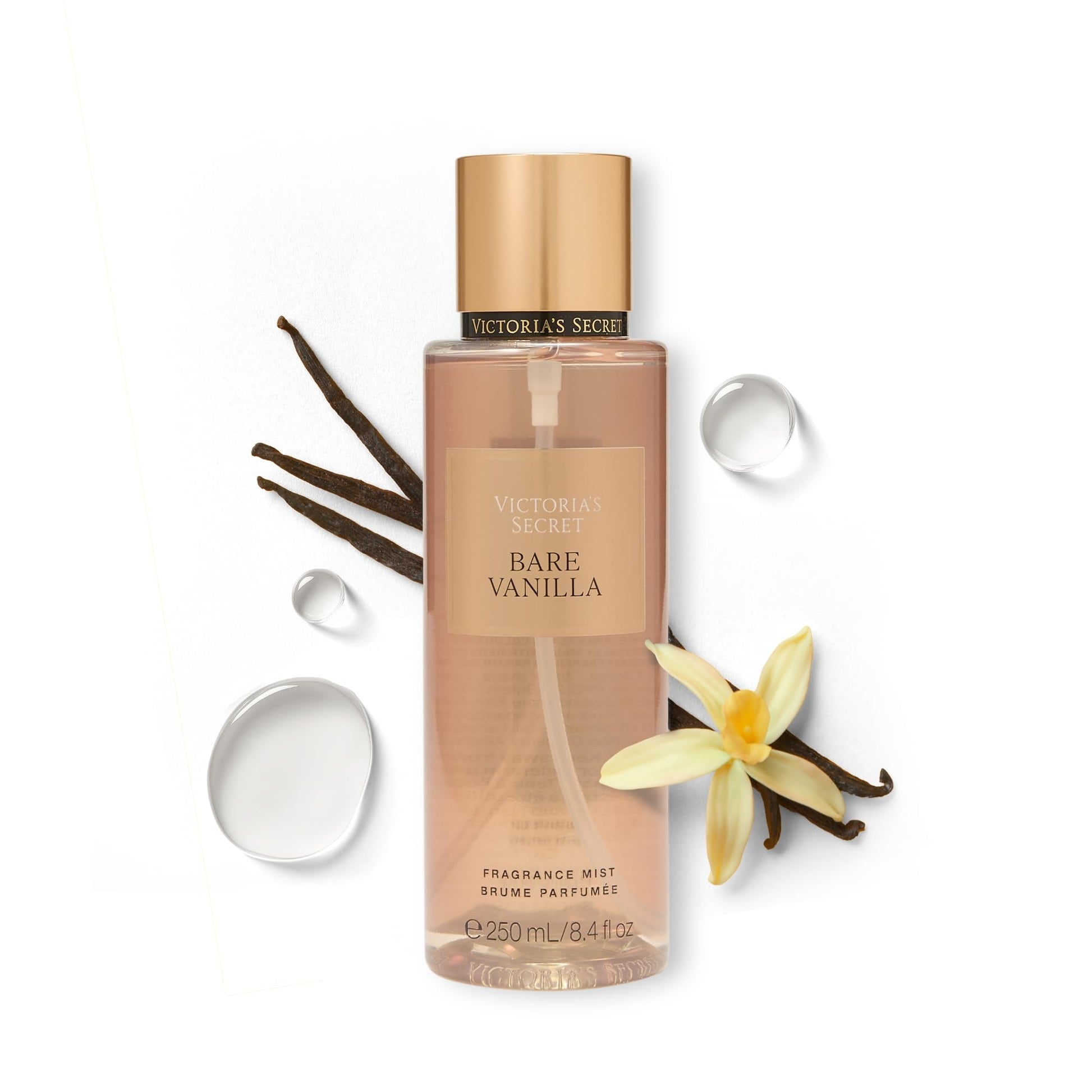 Victoria's Secret Bare Vanilla Body Mist, Spray for Women (8.4 oz)