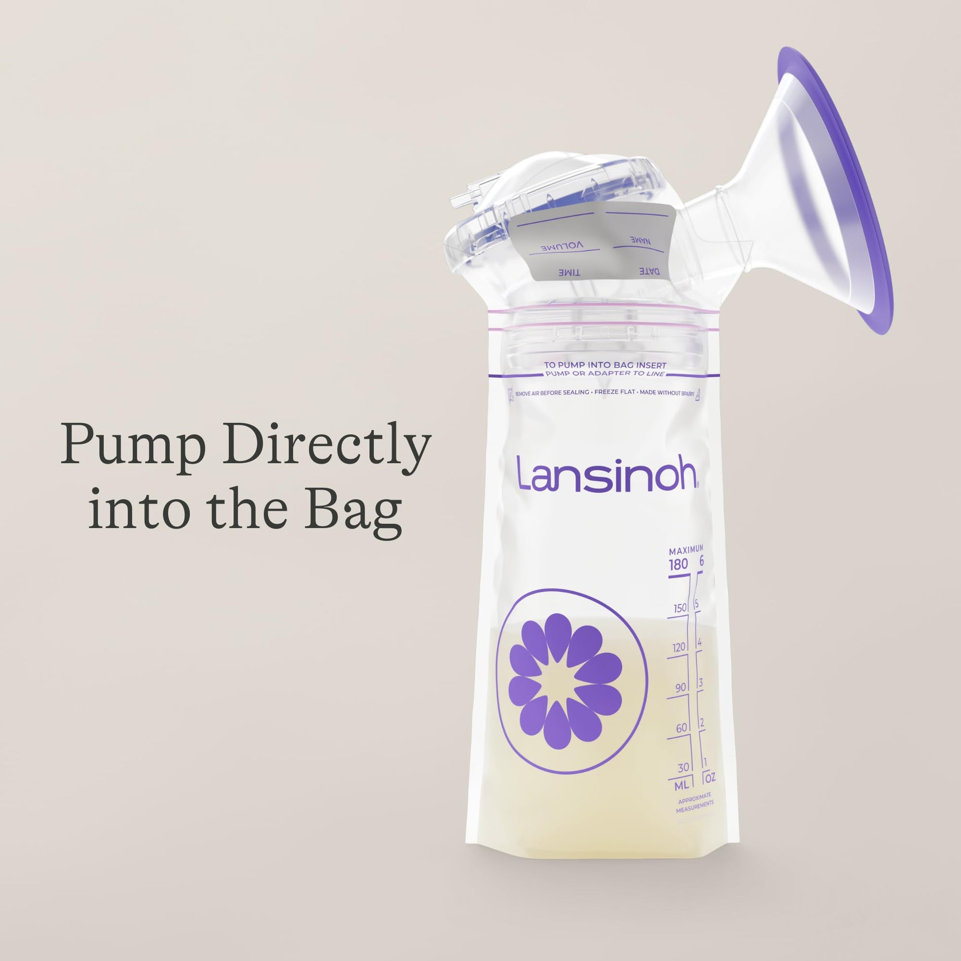 Lansinoh Breastmilk Storage Bags, 100 Count, Baby Essentials, Fast Freeze & Thaw Breast Milk Bags for Baby Bottle Feeding, Superior Strength & Stretch, 6 Ounce