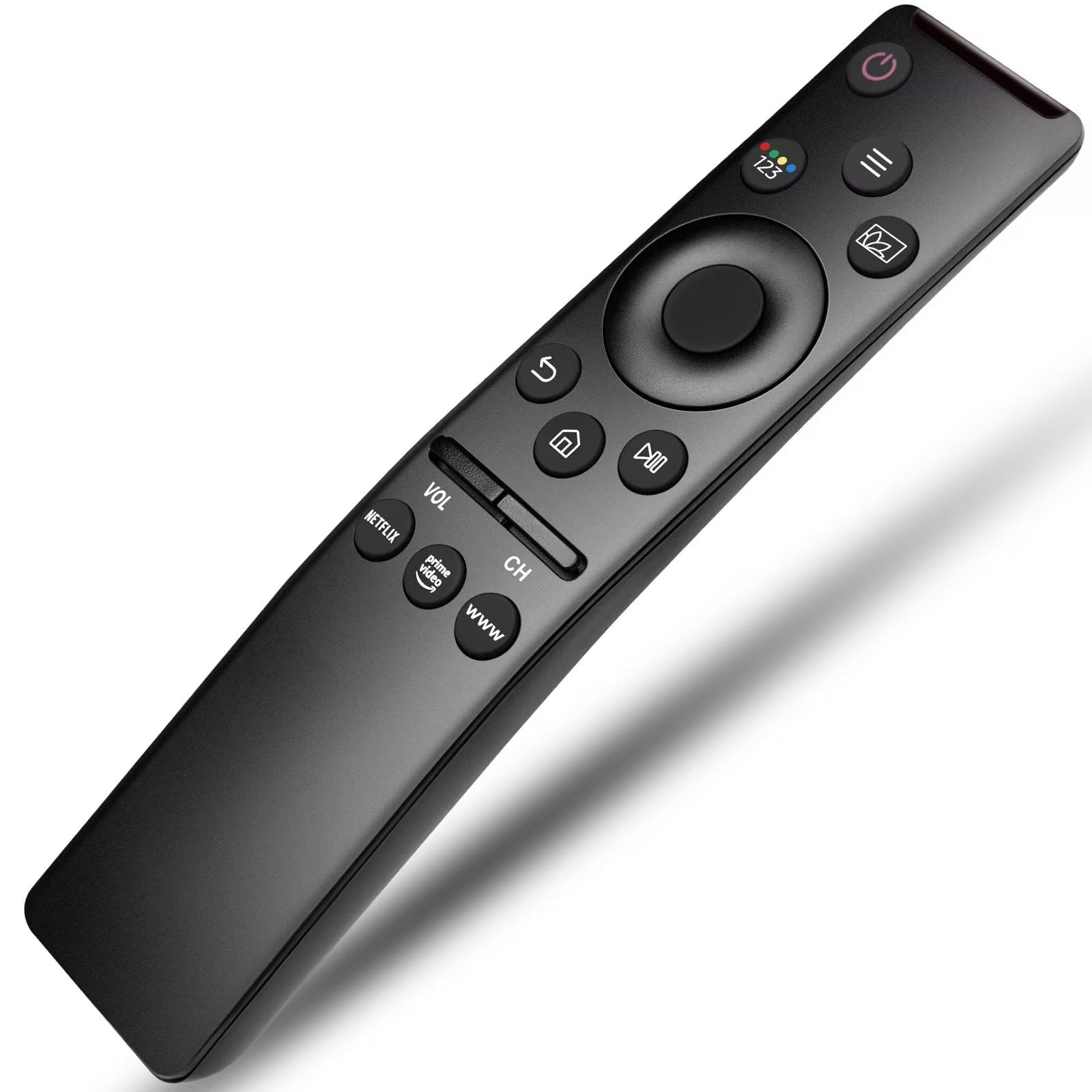 جهاز تحكم عن بعد عالمي متوافق مع جميع أجهزة تلفزيون سامسونج LED QLED UHD SUHD HDR LCD Frame Curved Solar HDTV 4K 8K 3D الذكية، بديل جهاز التحكم عن بعد، مع أزرار لـ Netflix وPrime Video وWWW