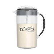 Dr. Brown's Babyflaschen-Mixkrug mit verstellbarem Stopper, abschließbarem Deckel und tropffreiem Ausgießer, Schwarz, BPA-frei, 1065 ml, 1er-Pack