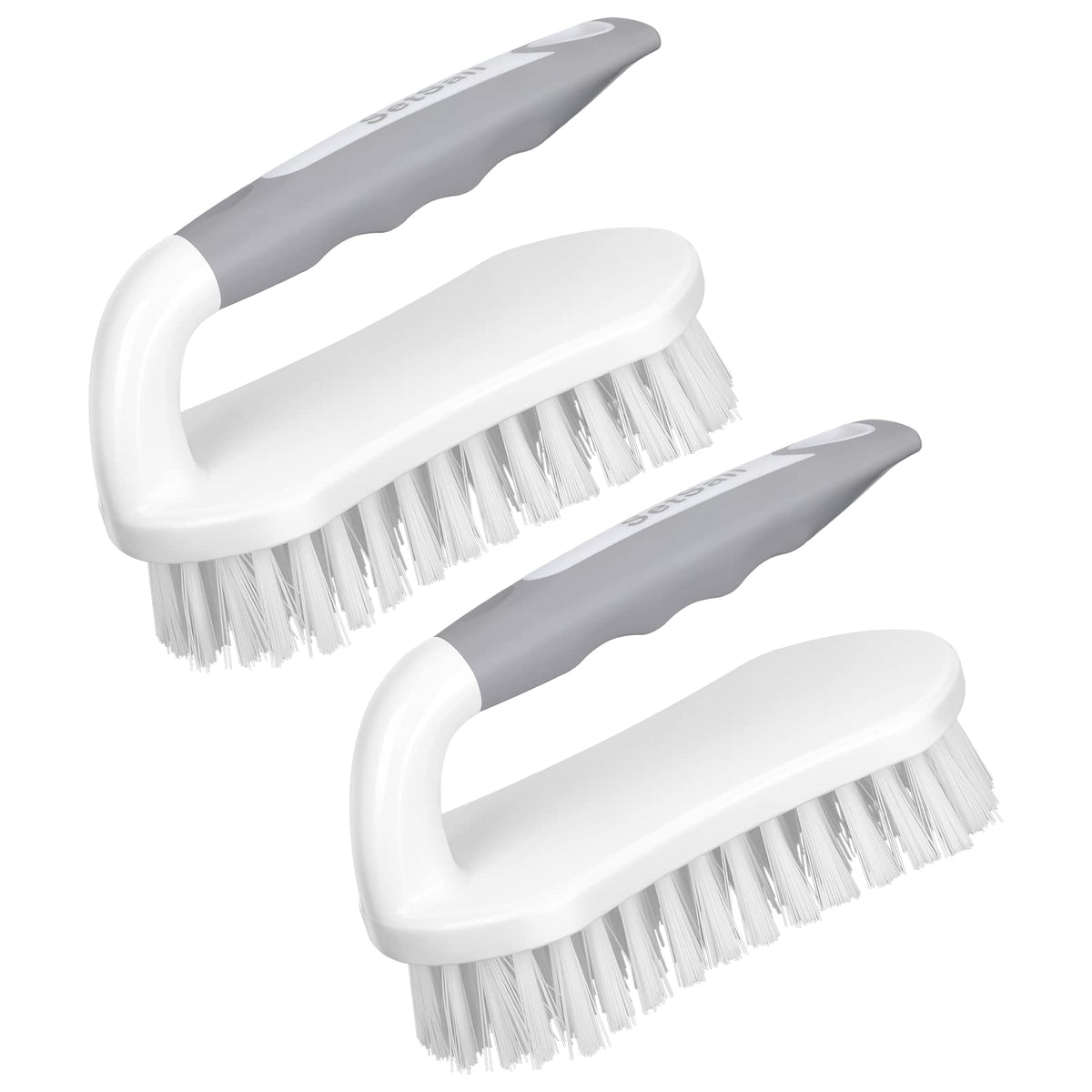 SetSail Scrub Brush, Heavy-Duty Scrub Brushes for Cleaning with Stiff Bristles Cleaning Brush for Shower, Bathroom, Carpet, Kitchen and Bathtub Scrubber - 2 Pack