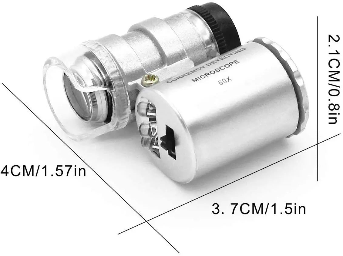 HMKIS Diamond Tester Pen, Professional Jewelry Diamond Tester with 60X Jewelry Loupe Magnifier, Diamond Selector for Novice and Expert (Non-Rechargeable)