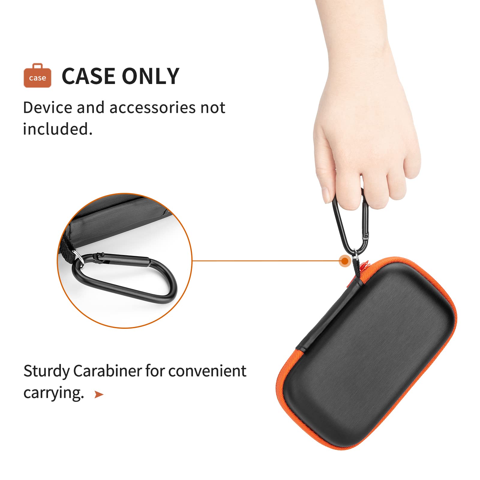 Yinke Hard Case for SanDisk Extreme Pro/SanDisk Extreme Portable External SSD 500GB 1TB 2TB, Travel Case Protective Cover Storage Bag