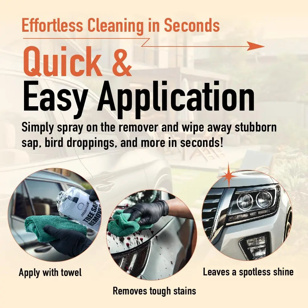 Nanoskin Tree Sap Remover 32 Oz. - Instant, Safe Car Detailing Solution | Optimized for Paint, Glass, Plastic & Trim | Compatible with Microfiber & Terry Cloth | Fast-Acting, Multi-Surface Application