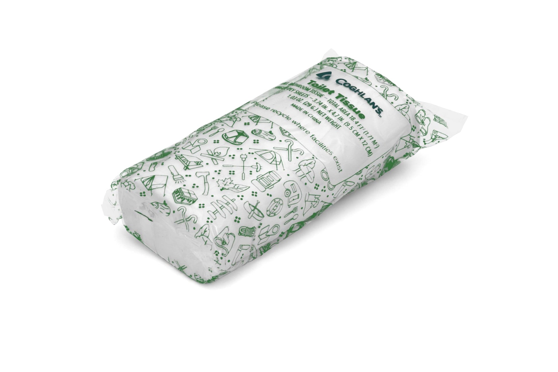 Coghlan's Coreless Portable Toilet Tissue - Biodegradable, Compact and Soft, Ideal for Camping, Hiking, Travel, and Outdoor Activities, 2-Pack