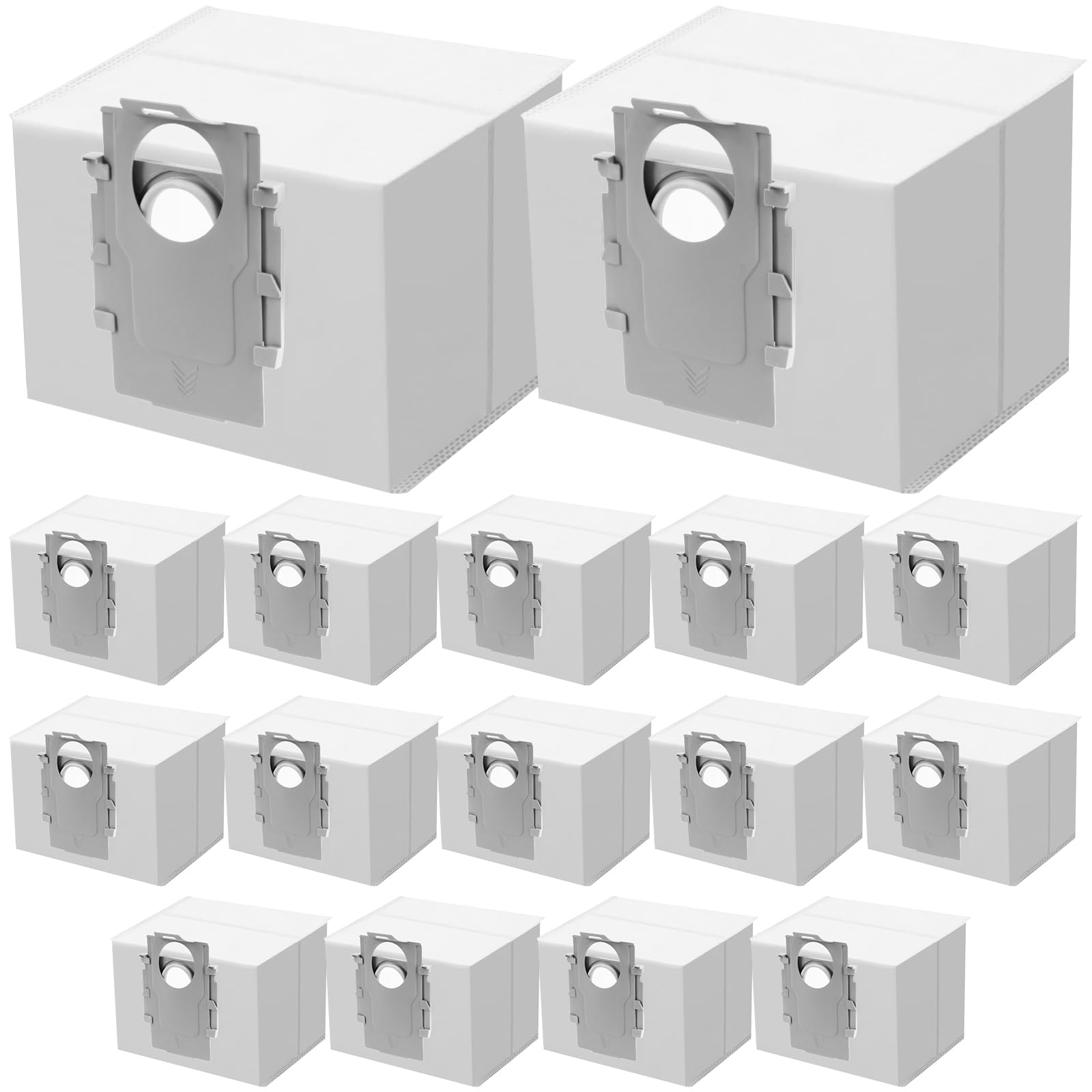 16 Stück Q7 Q5 Staubbeutel für Roborock Q7 M5+, Q10 S5+/Q10 X5+, S8+, S8 Pro Ultra, Q7 Max+/Max, Q5 Max+, Q8 Max+, S7 Pro Ultra, Q5, Q5+, Q7, S7 MaxV Ultra Saugroboter, 3,5L Fassungsvermögen Einwegbeutel