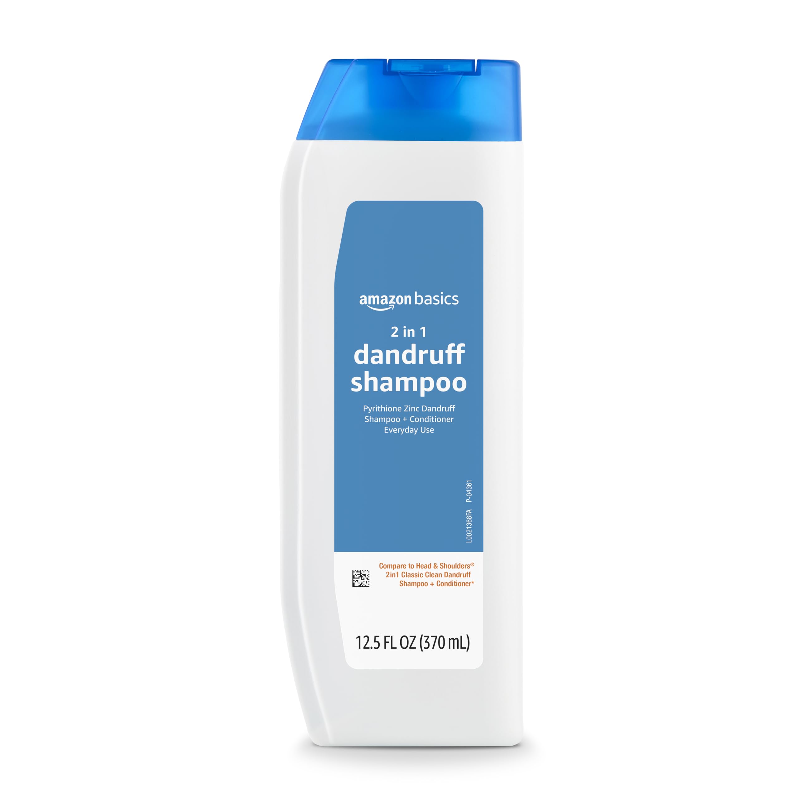 Amazon Basics 2-in-1 Dandruff Shampoo & Conditioner, Gentle and pH Balanced, 14.2 Fluid Ounces, 1-Pack (Previously Solimo)