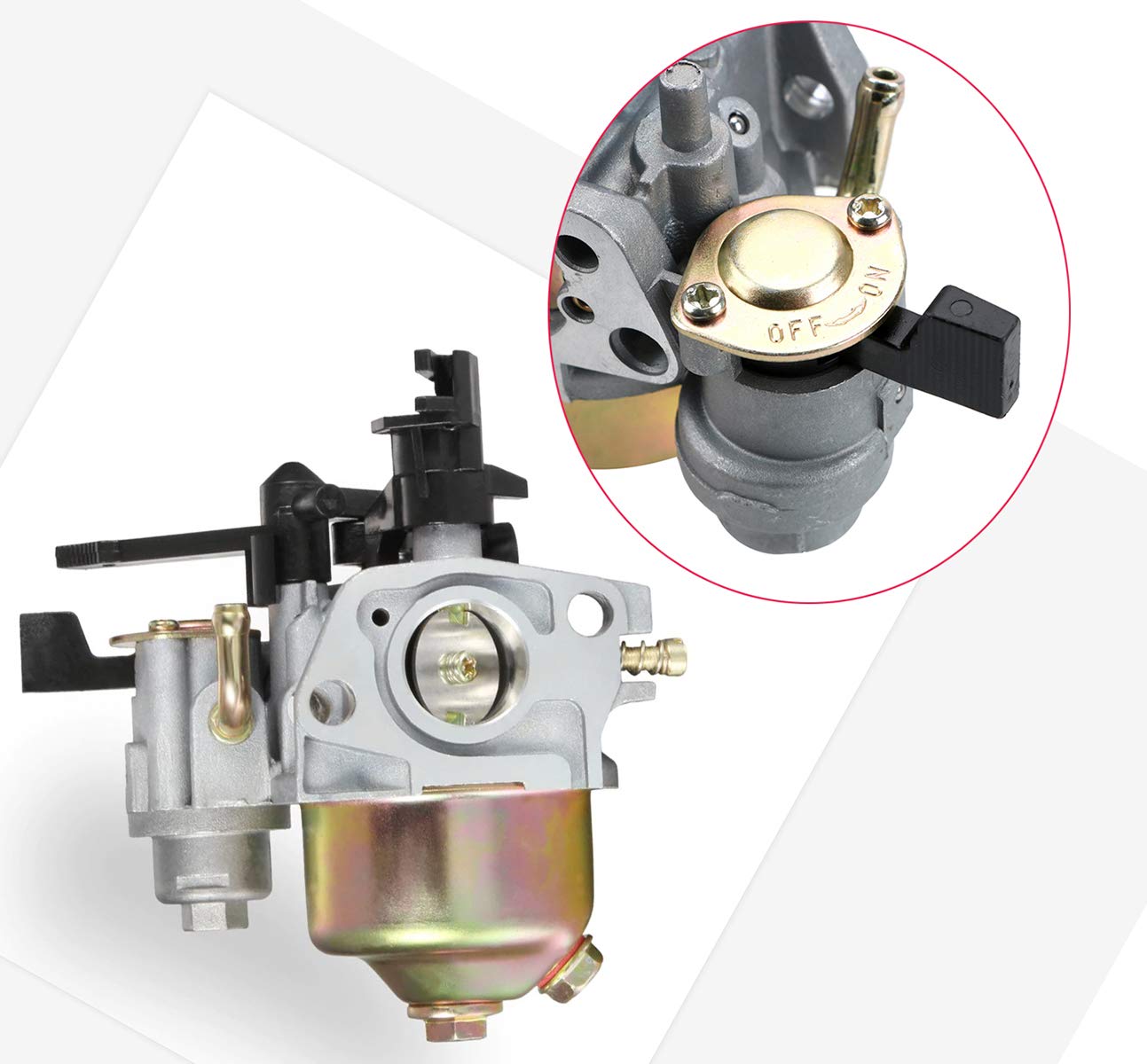 GX160 GX200 Carburetor with 17210-ZE1-517 Air Filter Tune Up Kit for Honda GX120 GX140 GX 160 GX168 GX200 5HP 5.5HP 6.5HP Engine