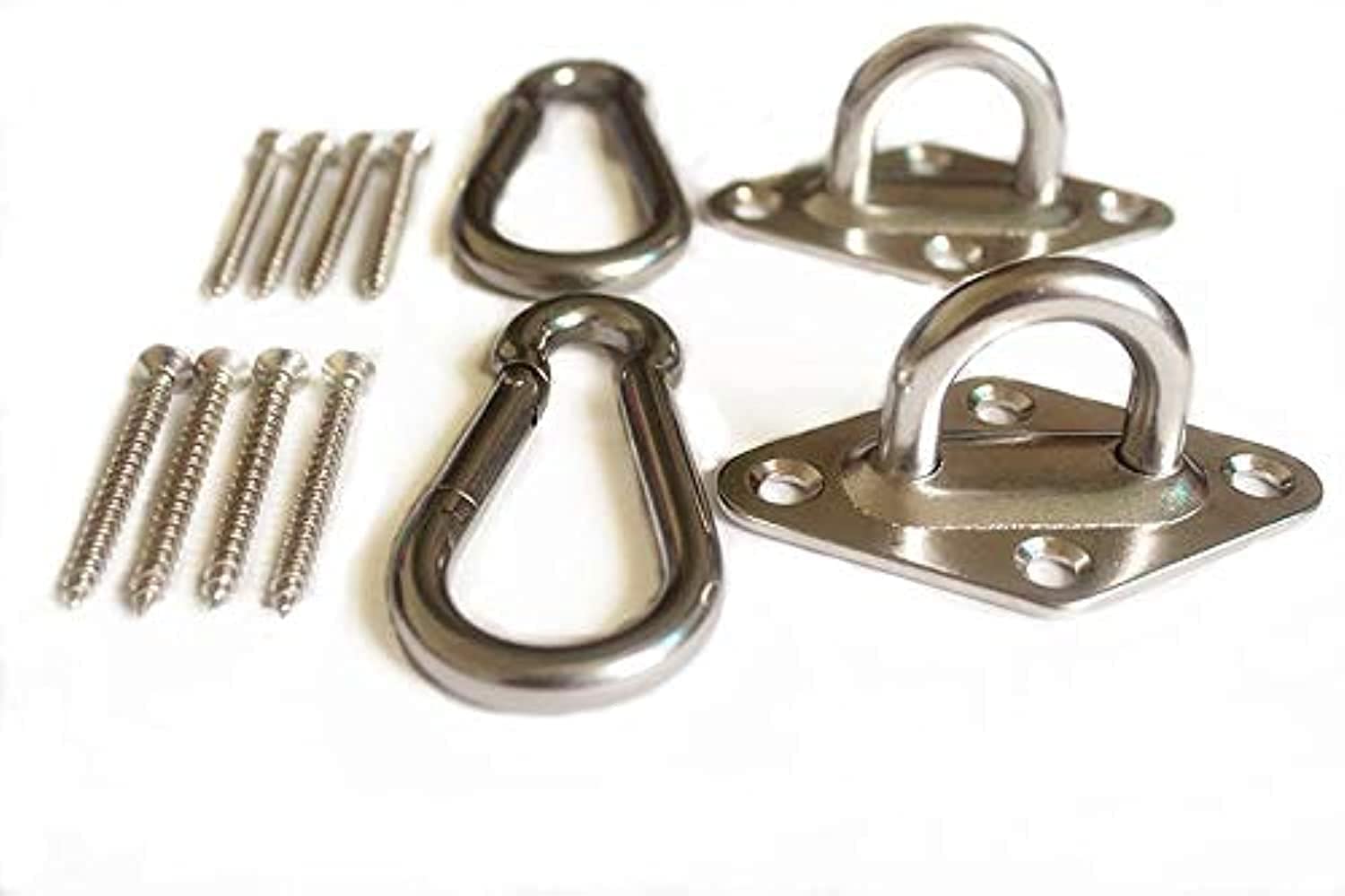 MHMYDZ 1000 lb Kapazität Hochleistungs-Hängemattenset Ultra-robuste Haken Karabiner für Hängemattengestell Hängematten Schaukelstuhl, Mehrere Innen- und Außenaufhängung Deckenhaken