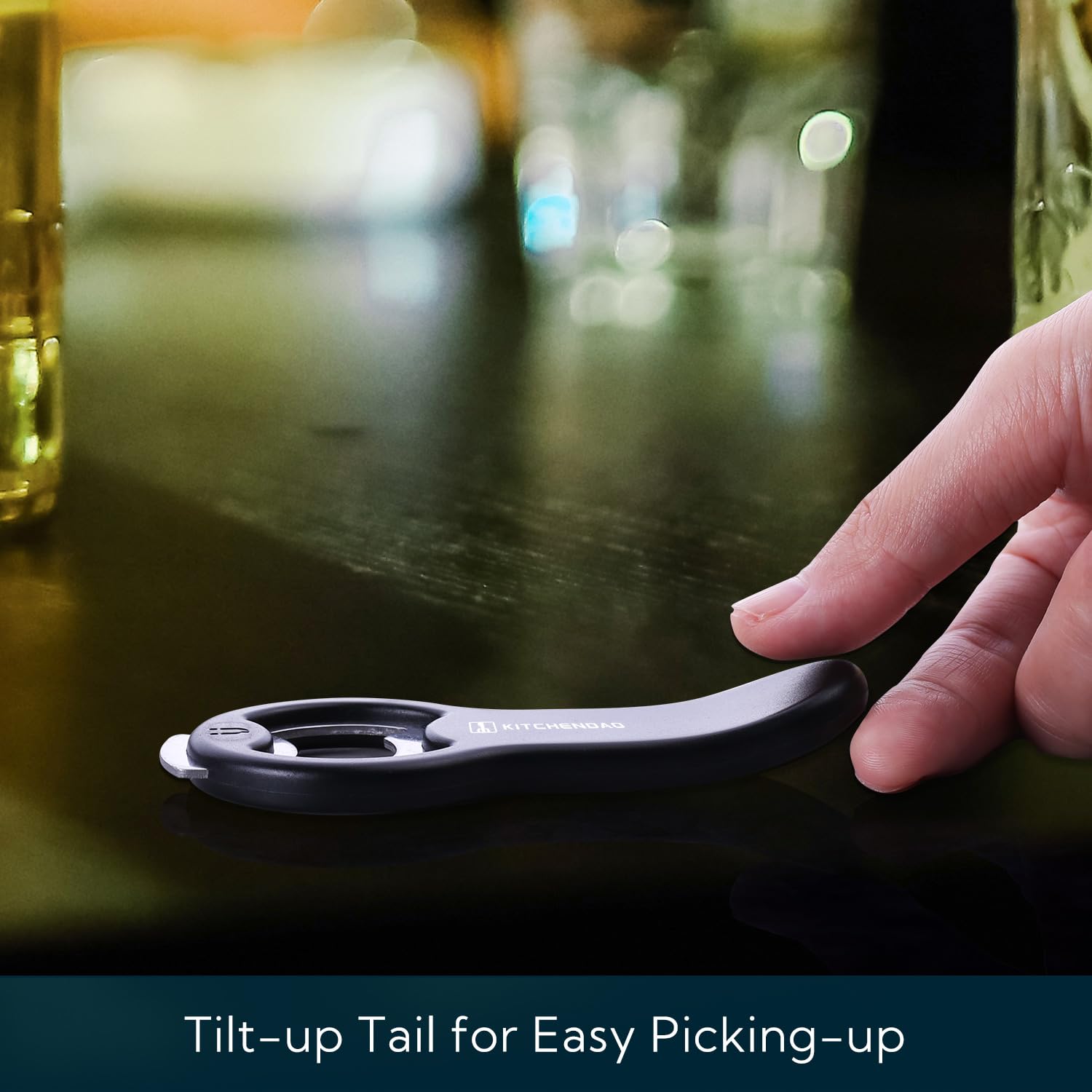 KITCHENDAO 2 in 1 Magnetic Beer Bottle Opener for Fridge and RV with Cap Catcher - Pop Can Soda Can Opener, Stick to Refrigerator for Easy Storage with Magnet, Gift for Men Husband Father