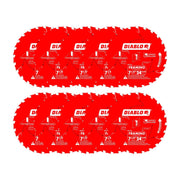 Diablo Framing Saw Blade for Wood - 7-1/4" x 24-Tooth, Thin Kerf, Anti-Vibration, Long Life for Framing & Pressure-Treated Wood, Tracking Point Tooth Design - Pack of 10 - D0724A